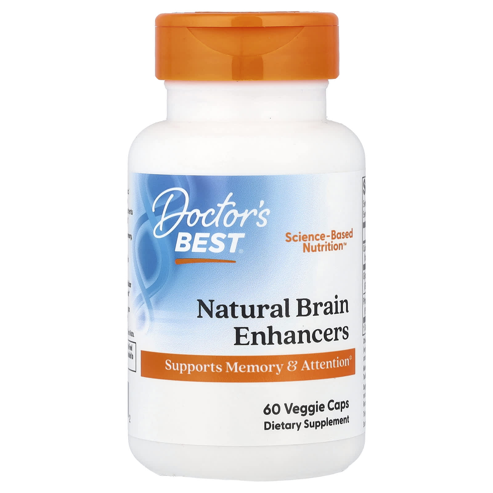 Doctor's Best, Natural Brain Enhancers, 60 Veggie Caps
