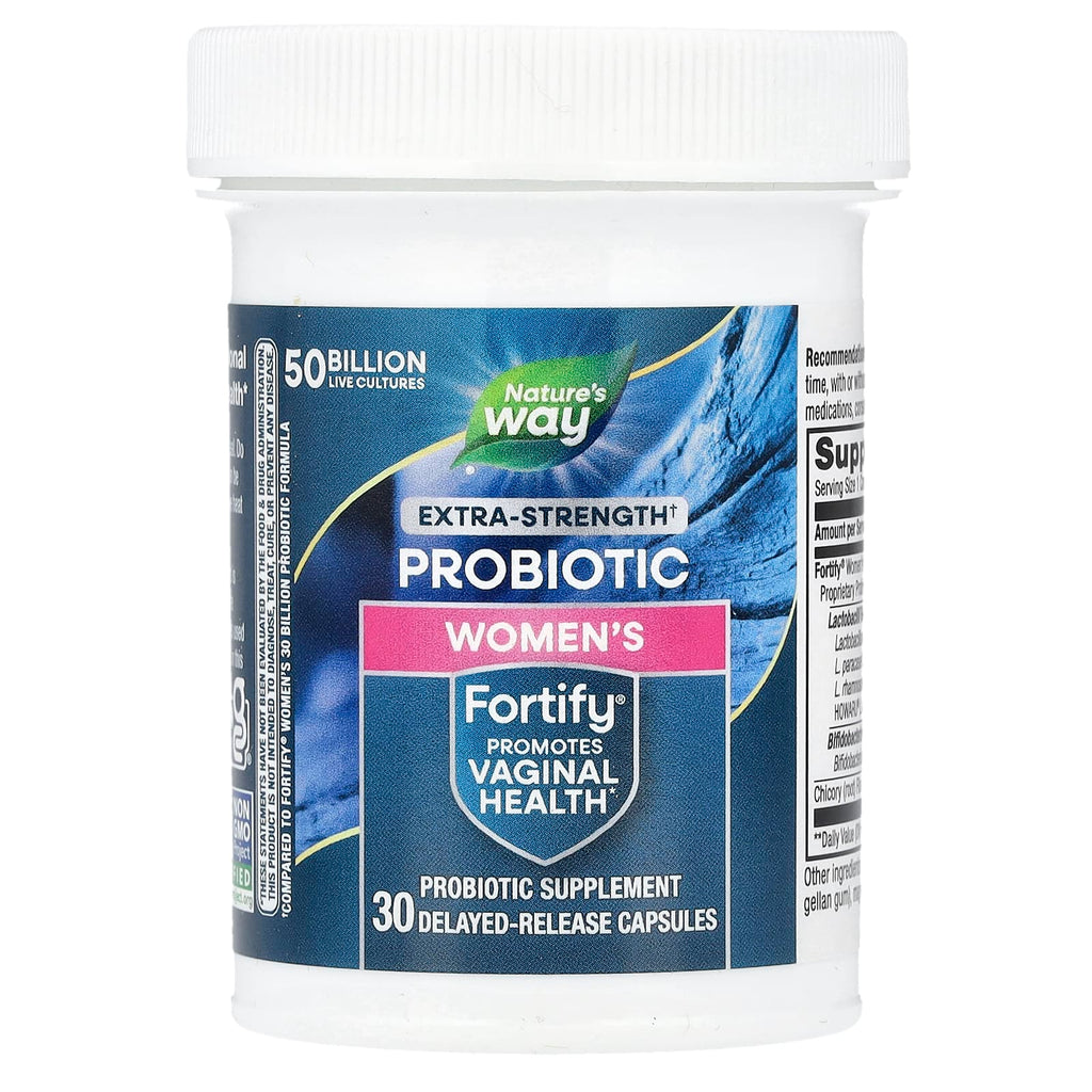 Nature's Way, Fortify® Women's Probiotic, 50 Billion CFU, 30 Delayed-Release Capsules