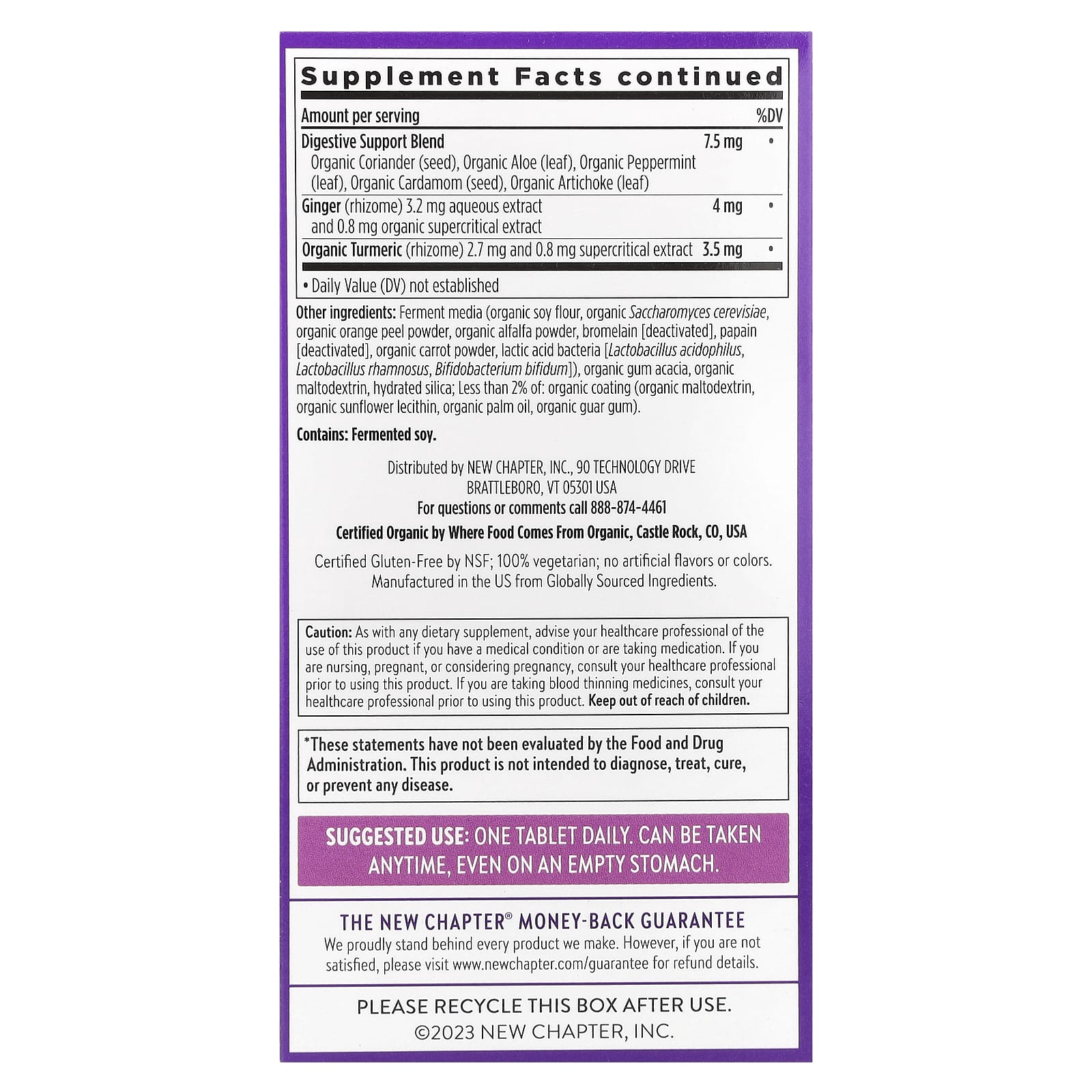 New Chapter, One Daily Every Woman's™ Multivitamin 40+, 72 Vegetarian Tablets