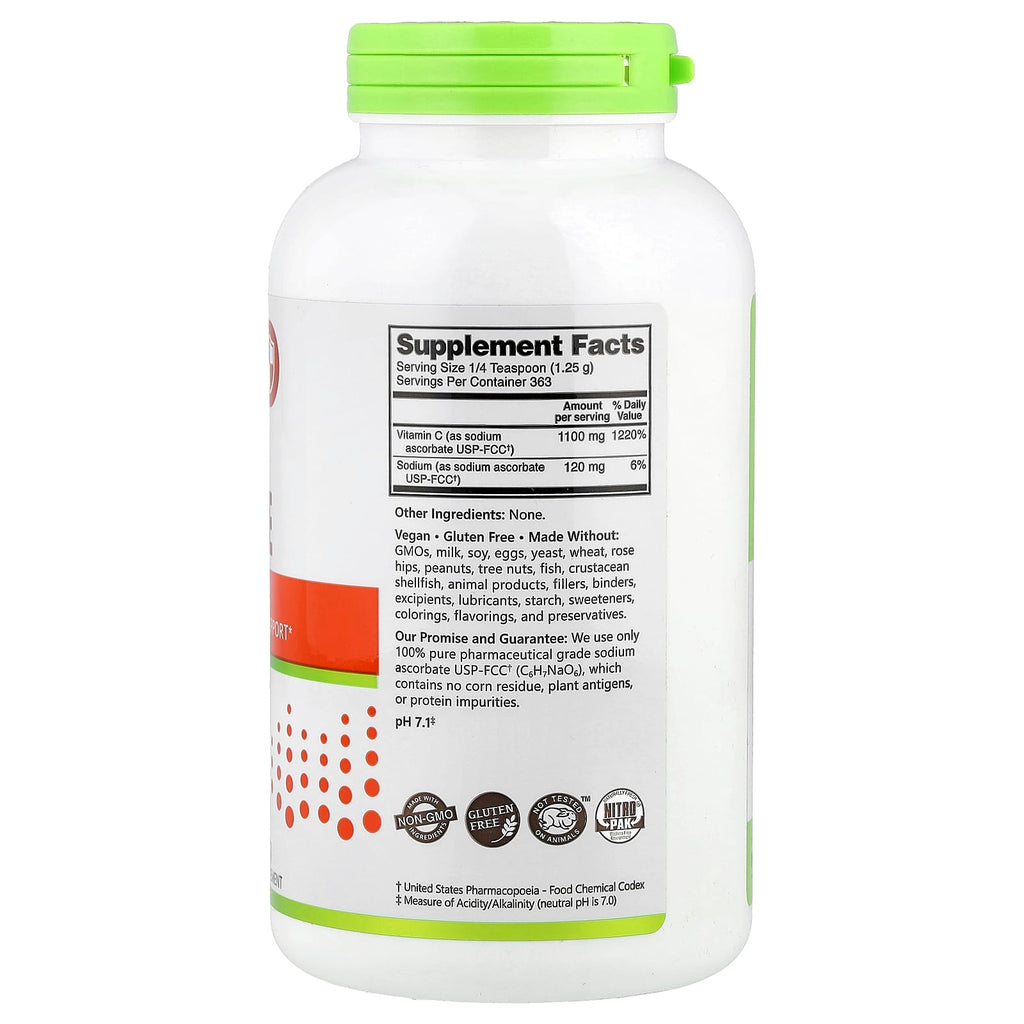 NutriBiotic, Immunity, Sodium Ascorbate, Crystalline Powder, 16 oz (454 g)