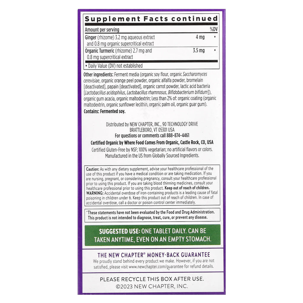 New Chapter, One Daily Every Woman's™ Multivitamin, 72 Vegetarian Tablets