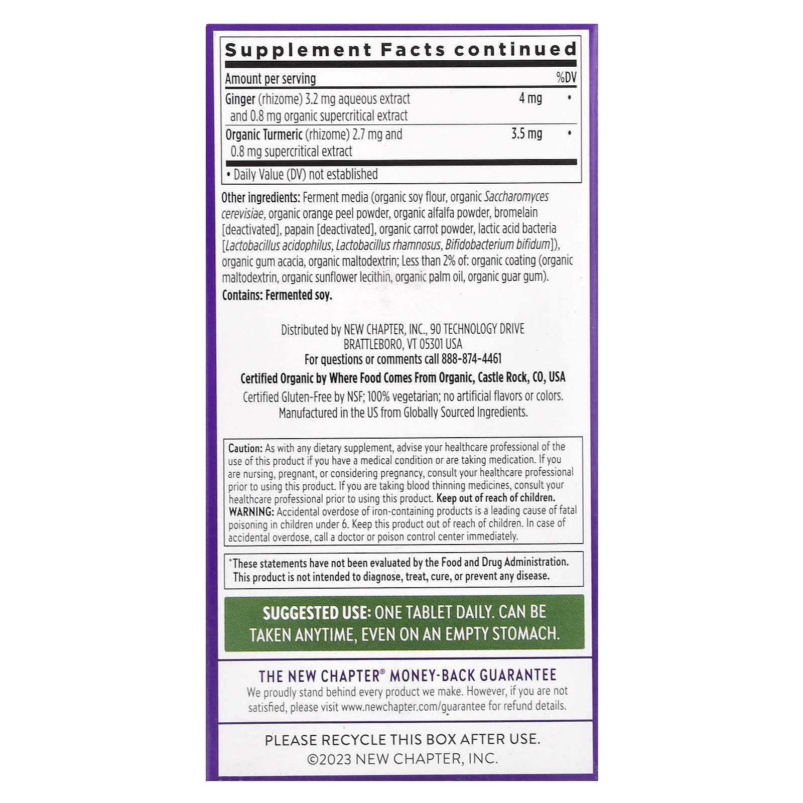 New Chapter, One Daily Every Woman's™ Multivitamin, 72 Vegetarian Tablets
