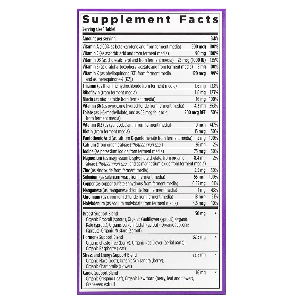 New Chapter, One Daily Every Woman's™ Multivitamin 40+, 72 Vegetarian Tablets