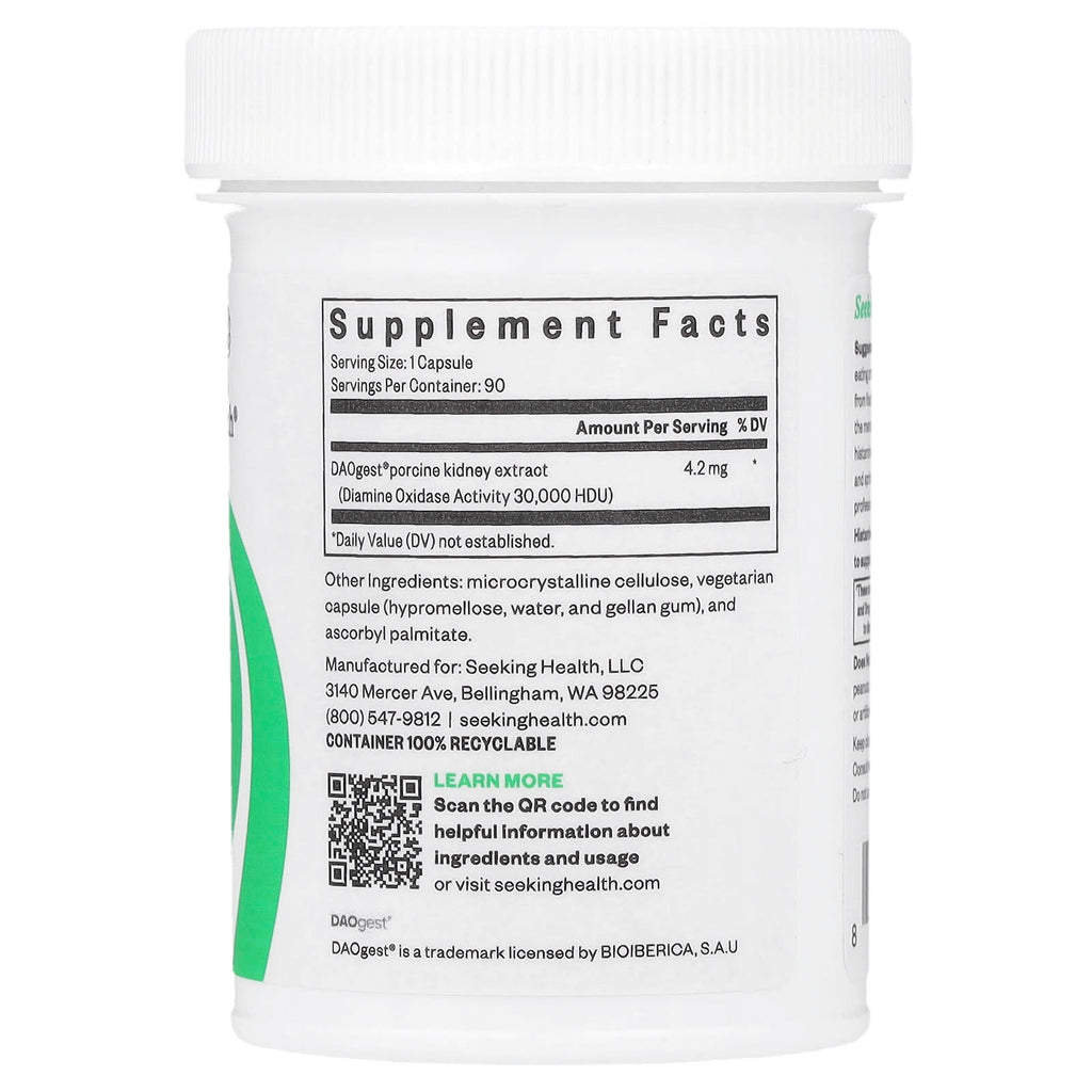Seeking Health, Histamine Digest, 4.2 mg, 90 Capsules