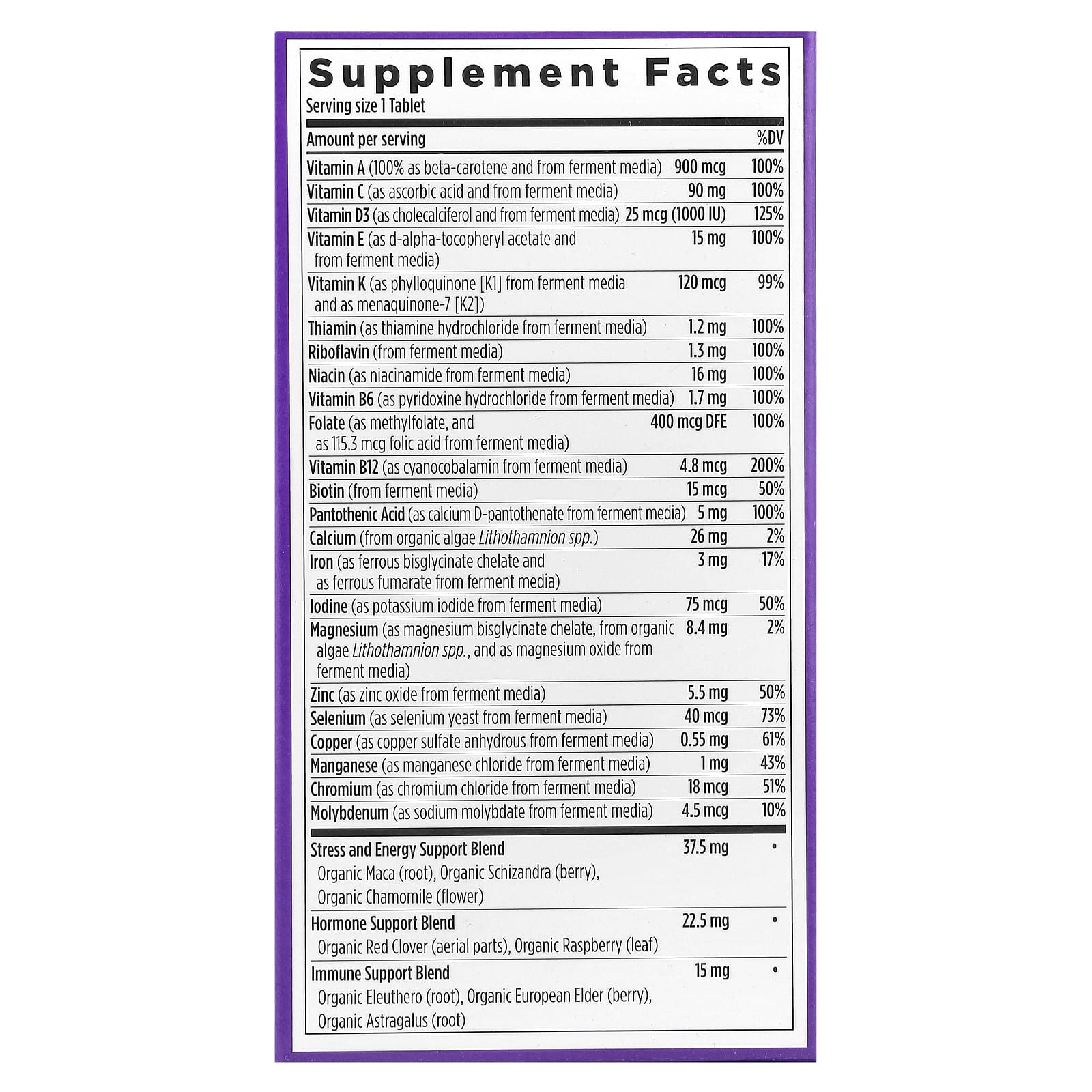 New Chapter, One Daily Every Woman's™ Multivitamin, 72 Vegetarian Tablets