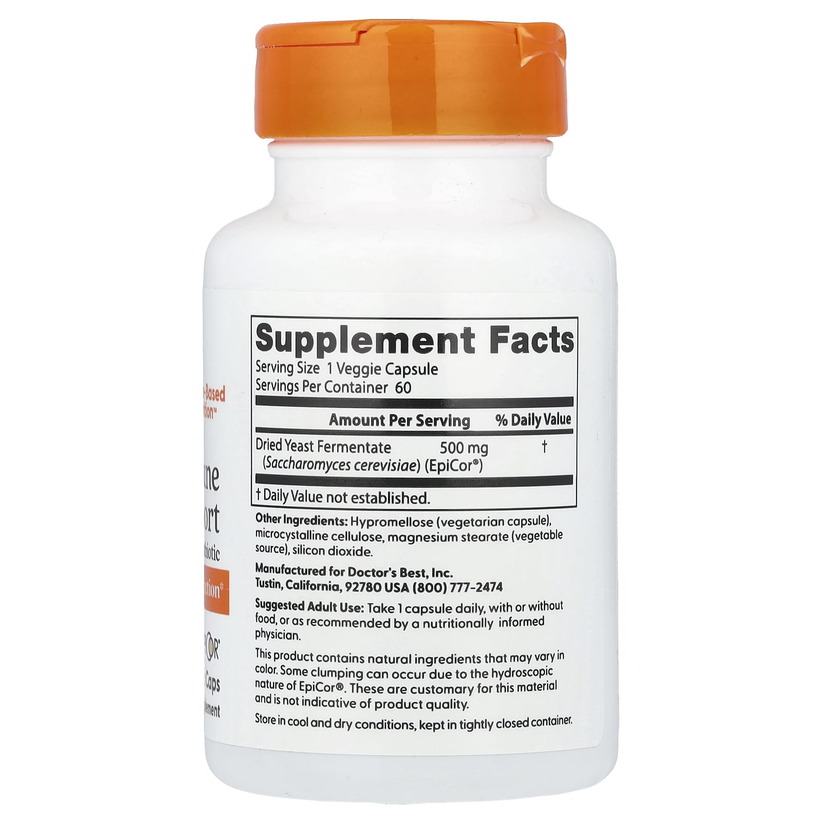Doctor's Best, Immune Support Postbiotic, 500 mg, 60 Veggie Caps