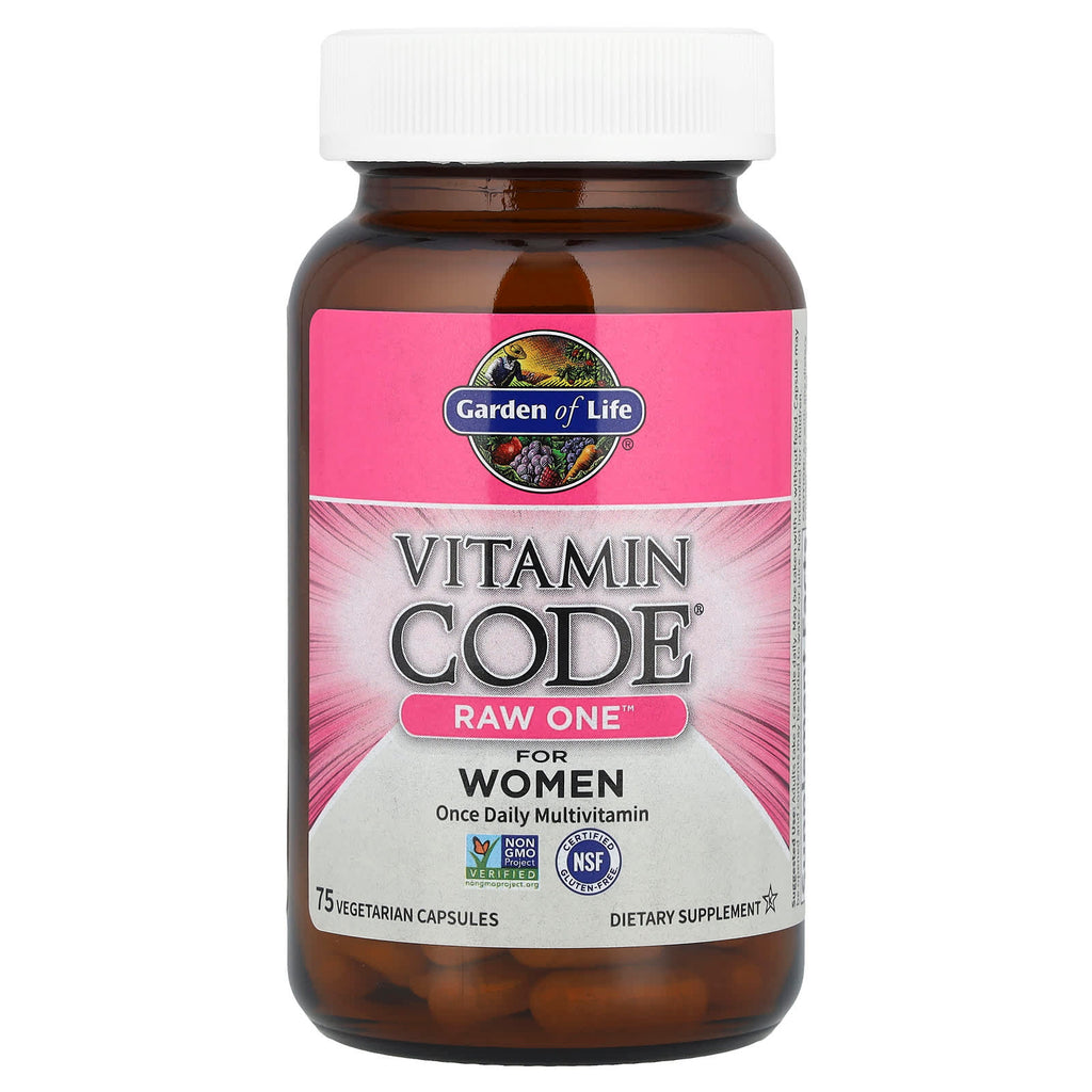 Garden of Life, Vitamin Code®, RAW One™, Once Daily Multivitamin For Women, 75 Vegetarian Capsules