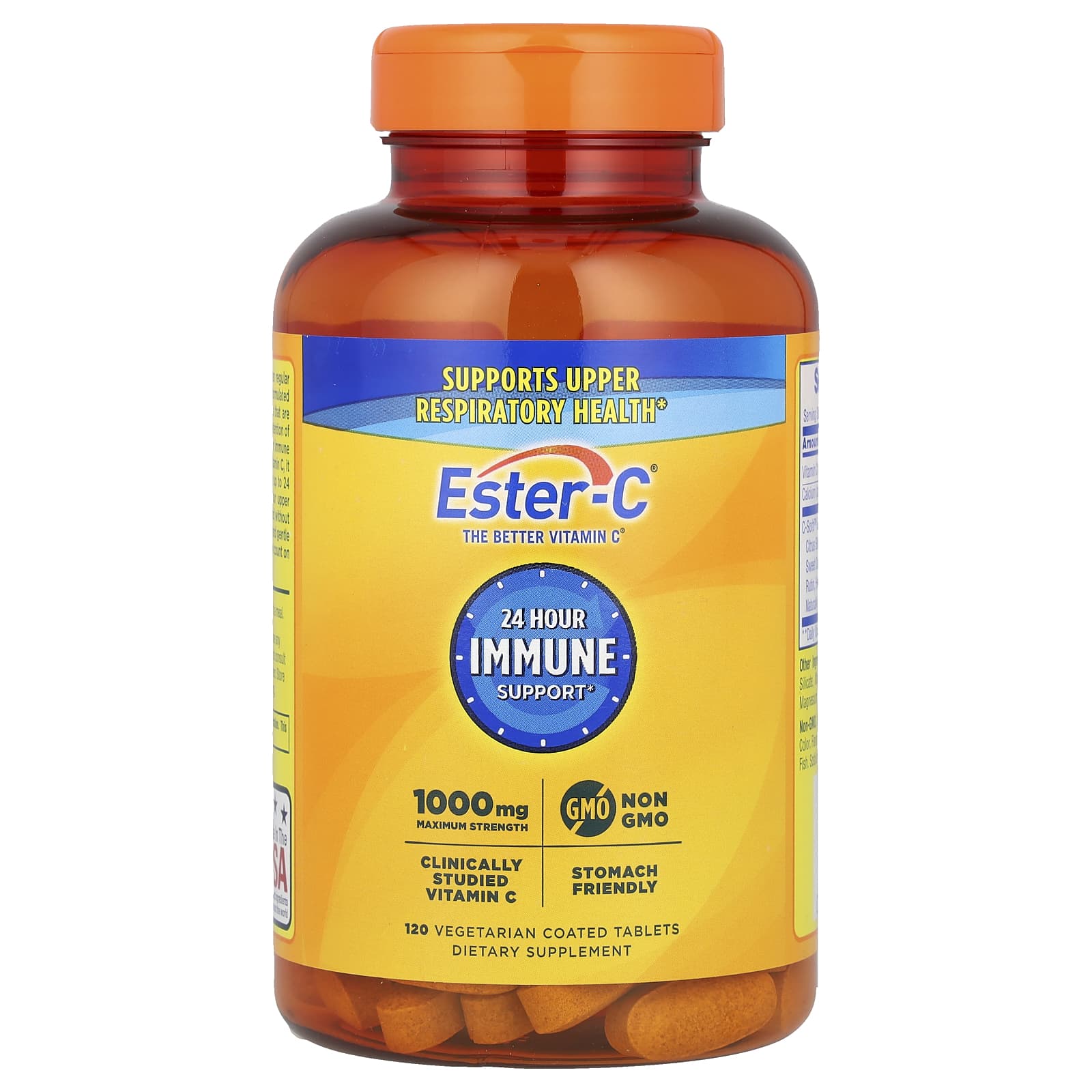 Nature's Bounty, Ester-C®, Maximum Strength, 1,000 mg, 120 Vegetarian Coated Tablets