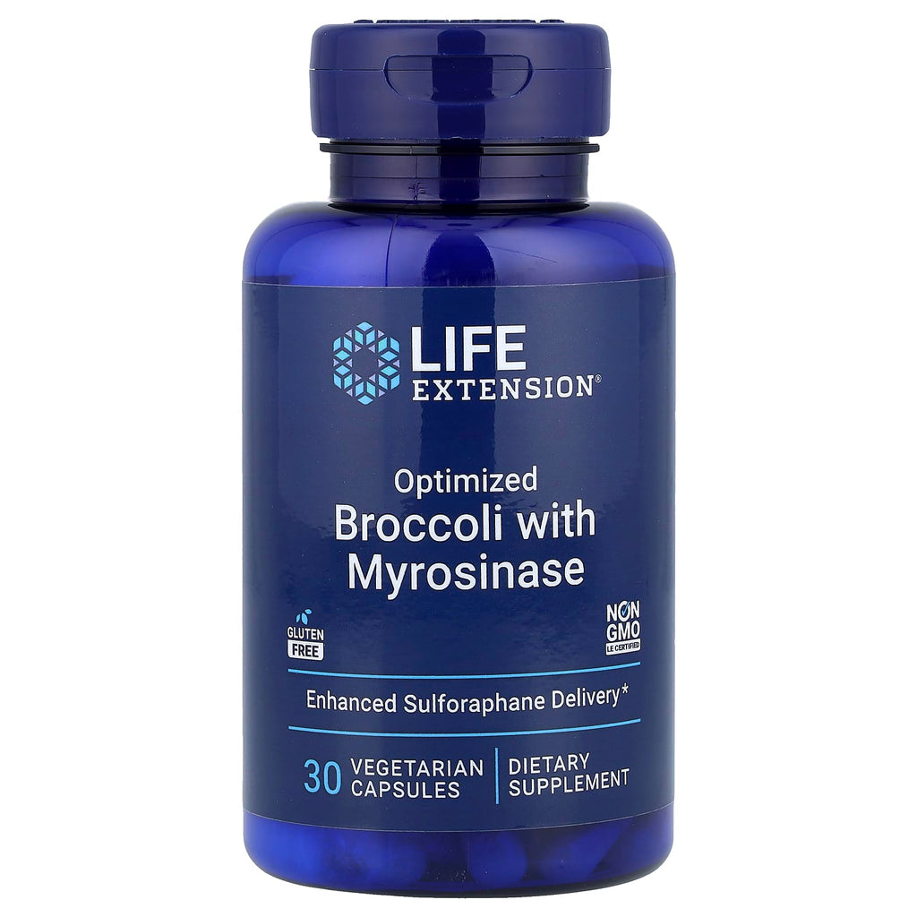 Life Extension, Optimized Broccoli and Myrosinase, 30 Vegetarian Capsules