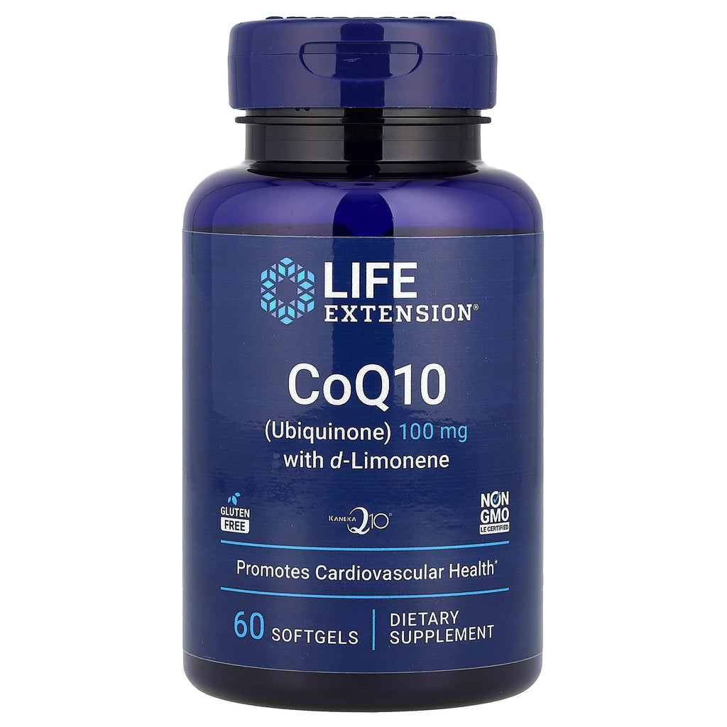Life Extension, CoQ10 (Ubiquinone) with d-Limonene, 100 mg, 60 Softgels