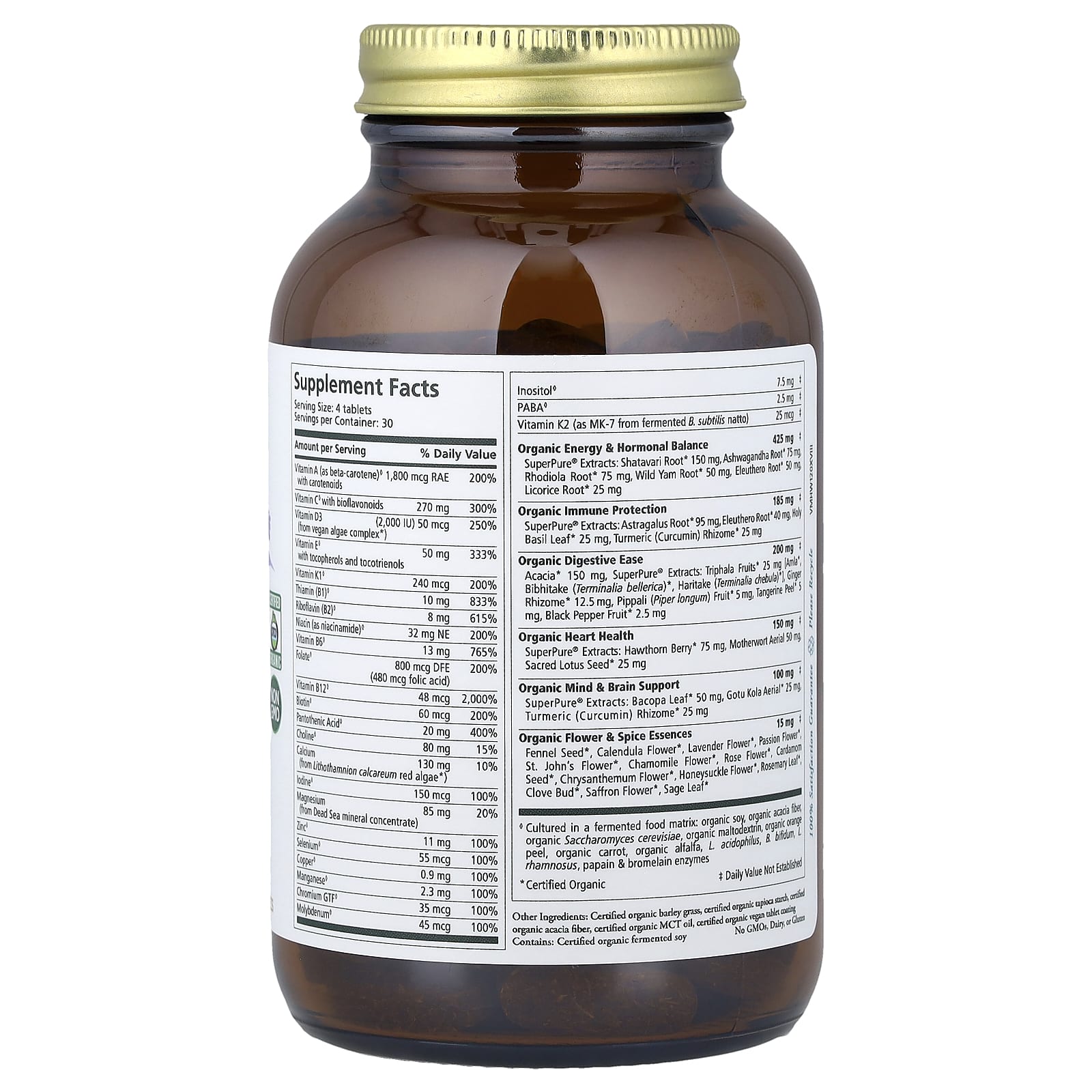 Pure Synergy, Vita-Min-Herb®, Women's Multivitamin, 120 Tablets