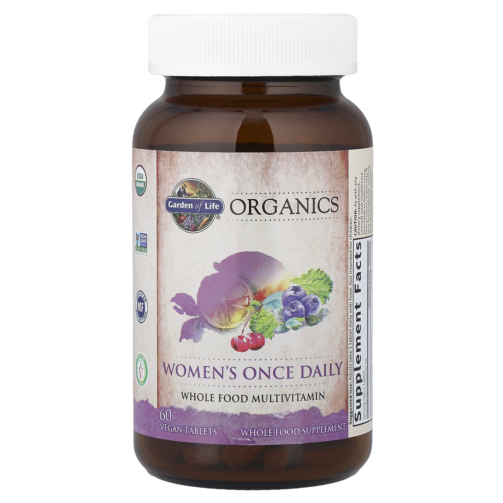 Garden of Life, Organics, Women's Once Daily, 60 Vegan Tablets