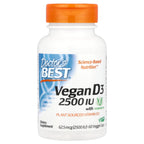 Doctor's Best, Vegan D3 with Vitashine D3, 62.5 mcg (2,500 IU), 60 Veggie Caps