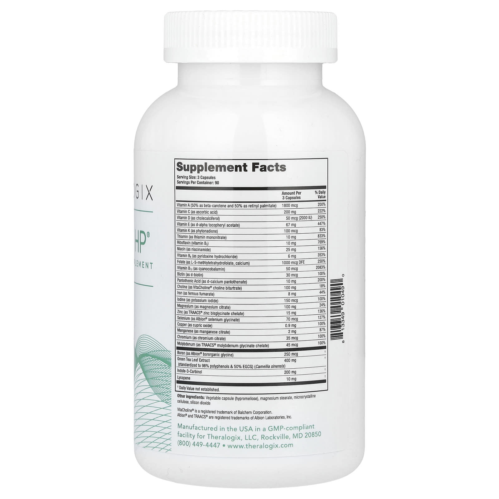 Theralogix, ProCerv HP, 270 Capsules