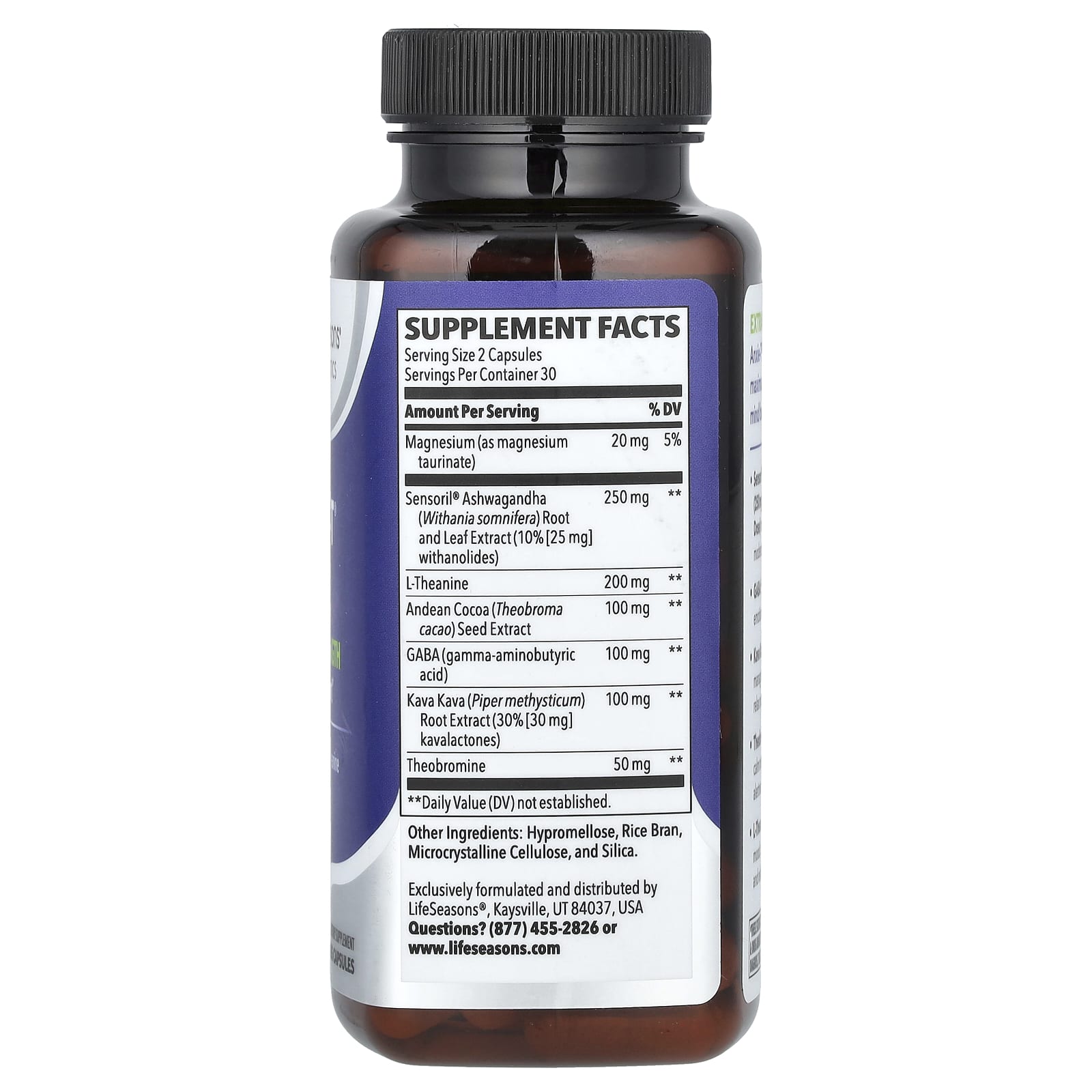 LifeSeasons, Anxie-T® Plus, Stress Support, 60 Veg Capsules