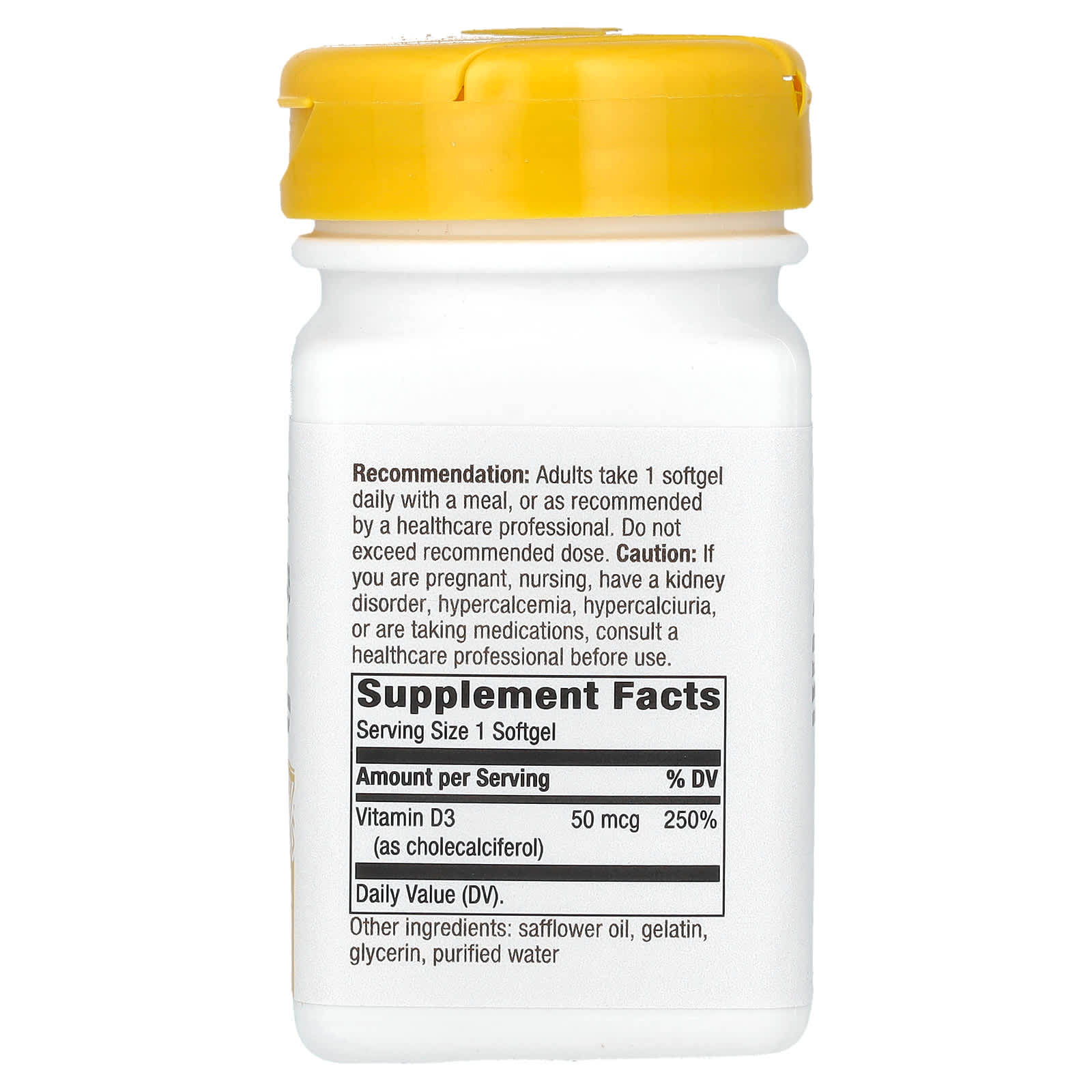 Nature's Way, Vitamin D3, 50 mcg (2,000 IU), 120 Softgels
