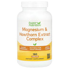 Super Nutrition, Magnesium & Hawthorn Extract Complex with Taurine, Coleus forskohlii Extract, and Hops, 180 Tablets