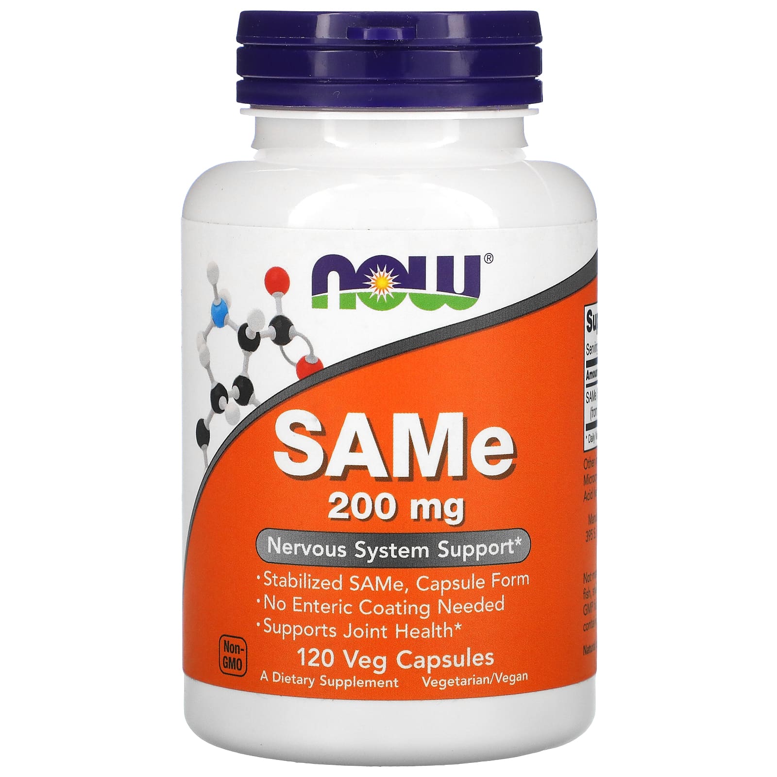 NOW Foods, SAMe, Disulfate Tosylate, 200 mg, 120 Veg Capsules