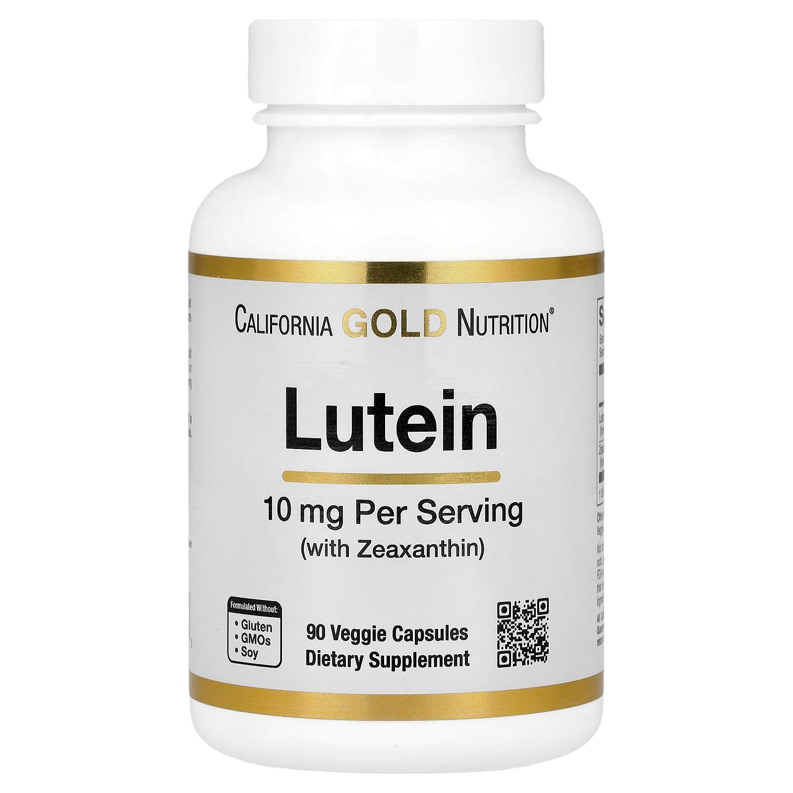 California Gold Nutrition, Lutein, 90 Veggie Capsules
