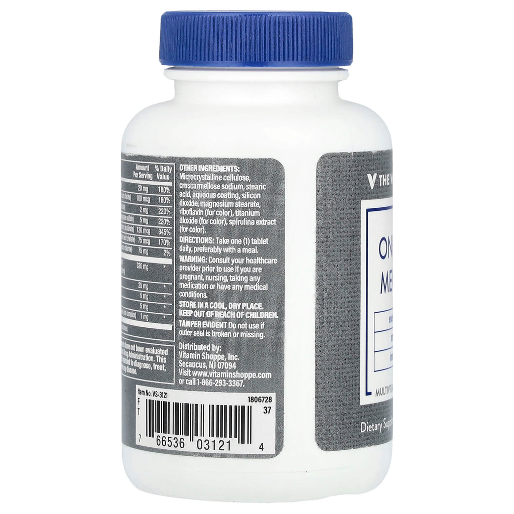 The Vitamin Shoppe, One Daily Men's 50+, 60 Tablets