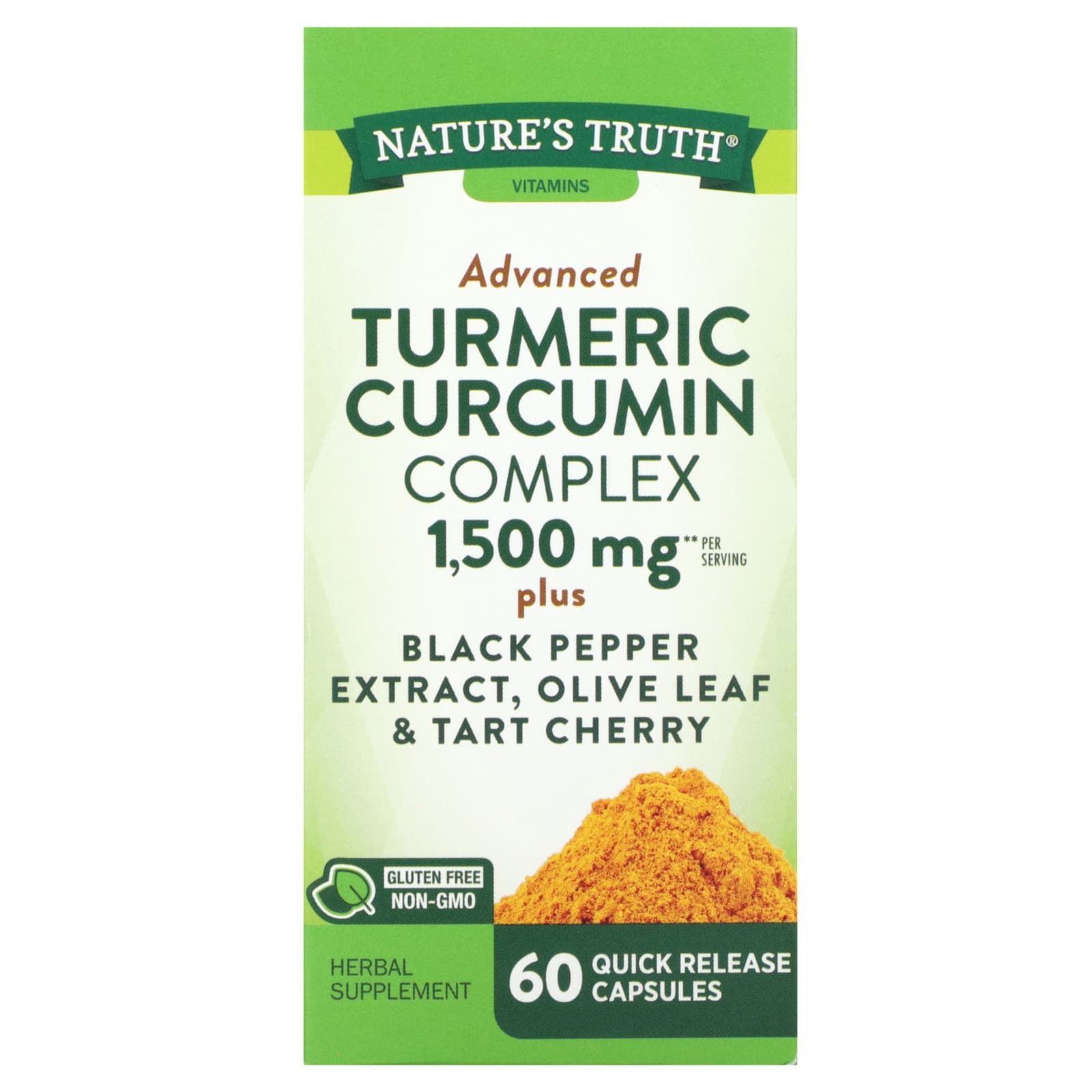 Nature's Truth, Turmeric Curcumin Complex, 60 Quick Release Capsules