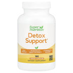 Super Nutrition, Detox Support with Milk Thistle Extract, Picrorhiza Root Extract, Turmeric Extract, Dandelion Powder and Digestive Blend, 180 Veggie Capsules
