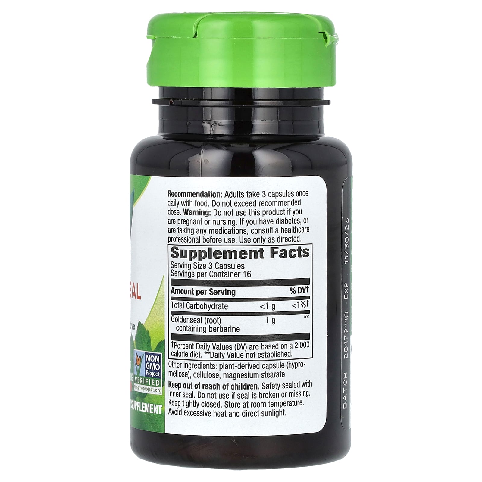 Nature's Way, Goldenseal Root, 50 Vegan Capsules (333 mg per Capsule)