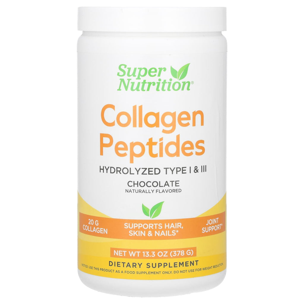 Super Nutrition, Collagen Peptides, Chocolate, 13.33 oz (378 g)