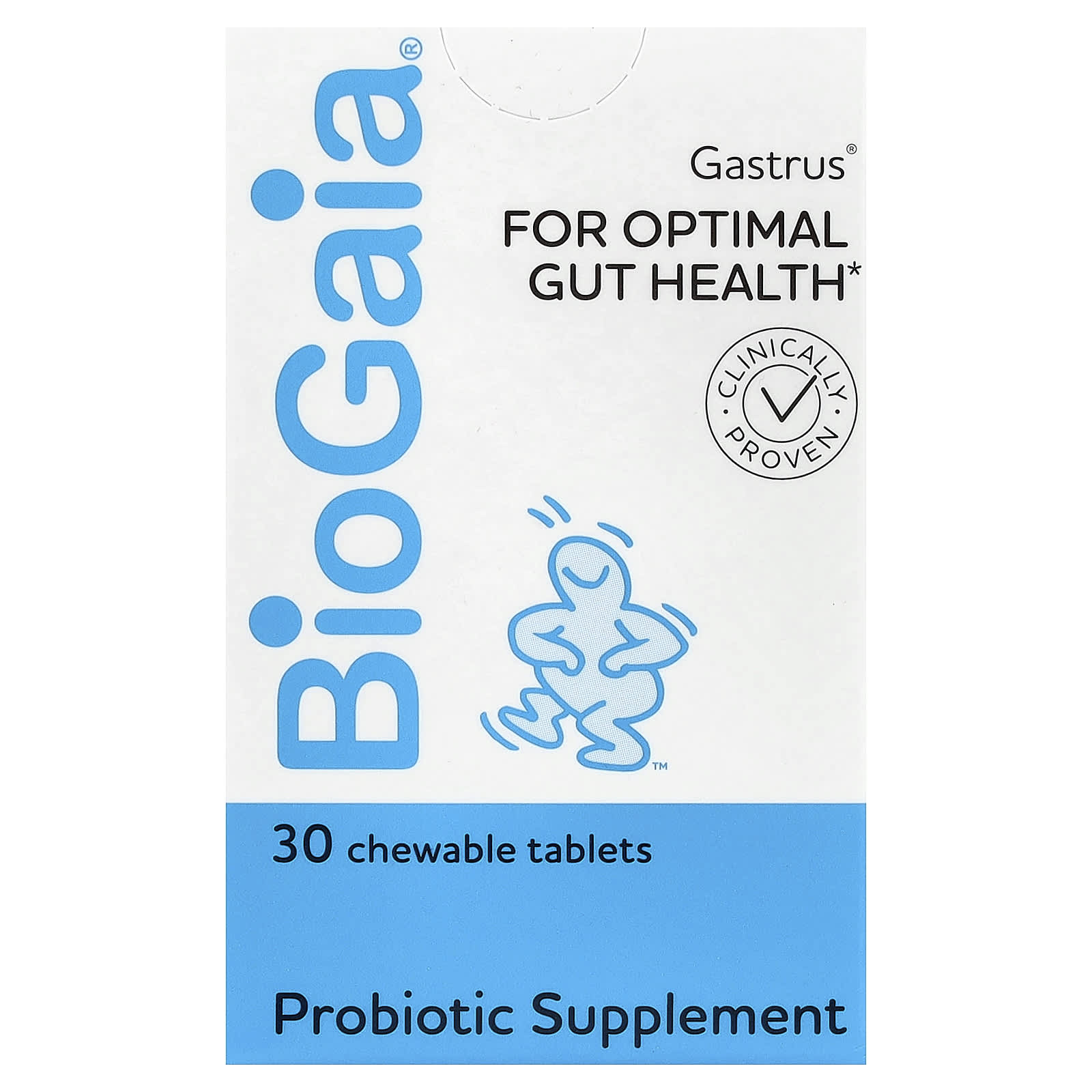 BioGaia, Gastrus® For Optimal Gut Health, Mint and Mandarin, 30 Chewable Tablets