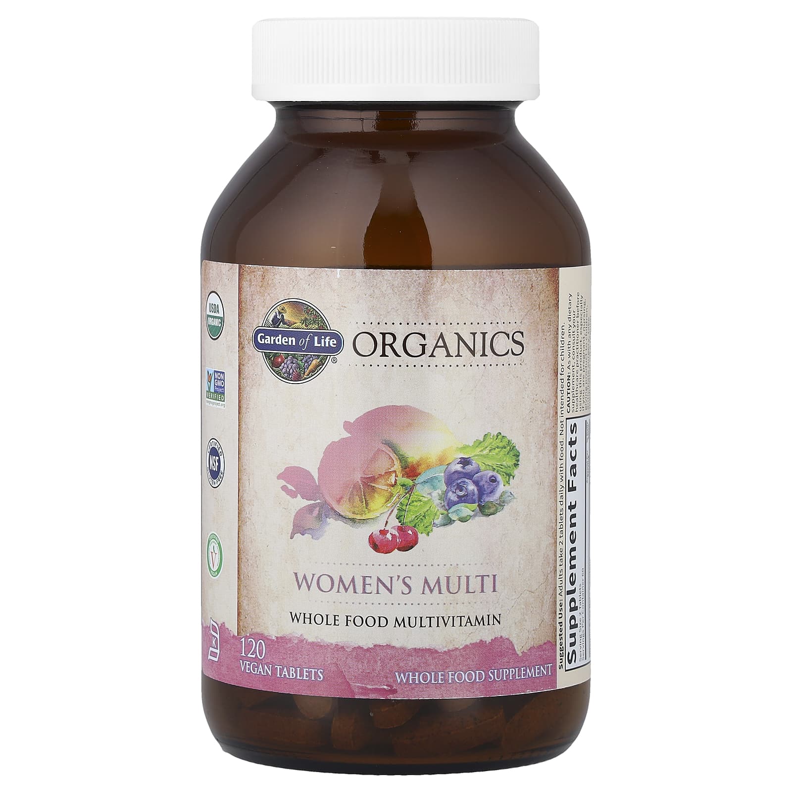 Garden of Life, Organics, Women's Multi, 120 Vegan Tablets