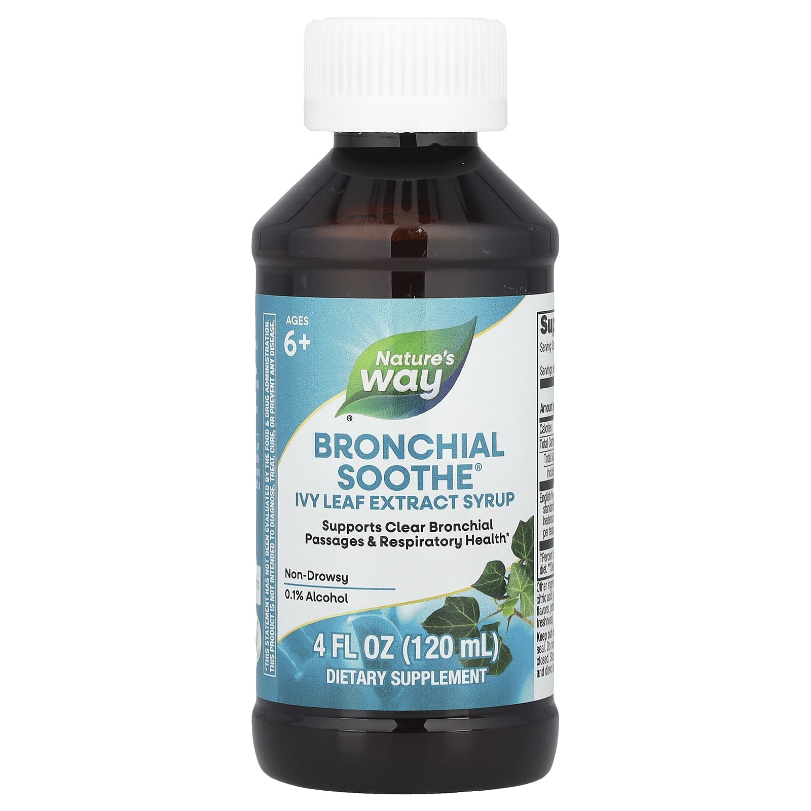 Nature's Way, Bronchial Soothe®, Ivy Leaf Extract Syrup, Ages 6+, 4 fl oz (120 ml)