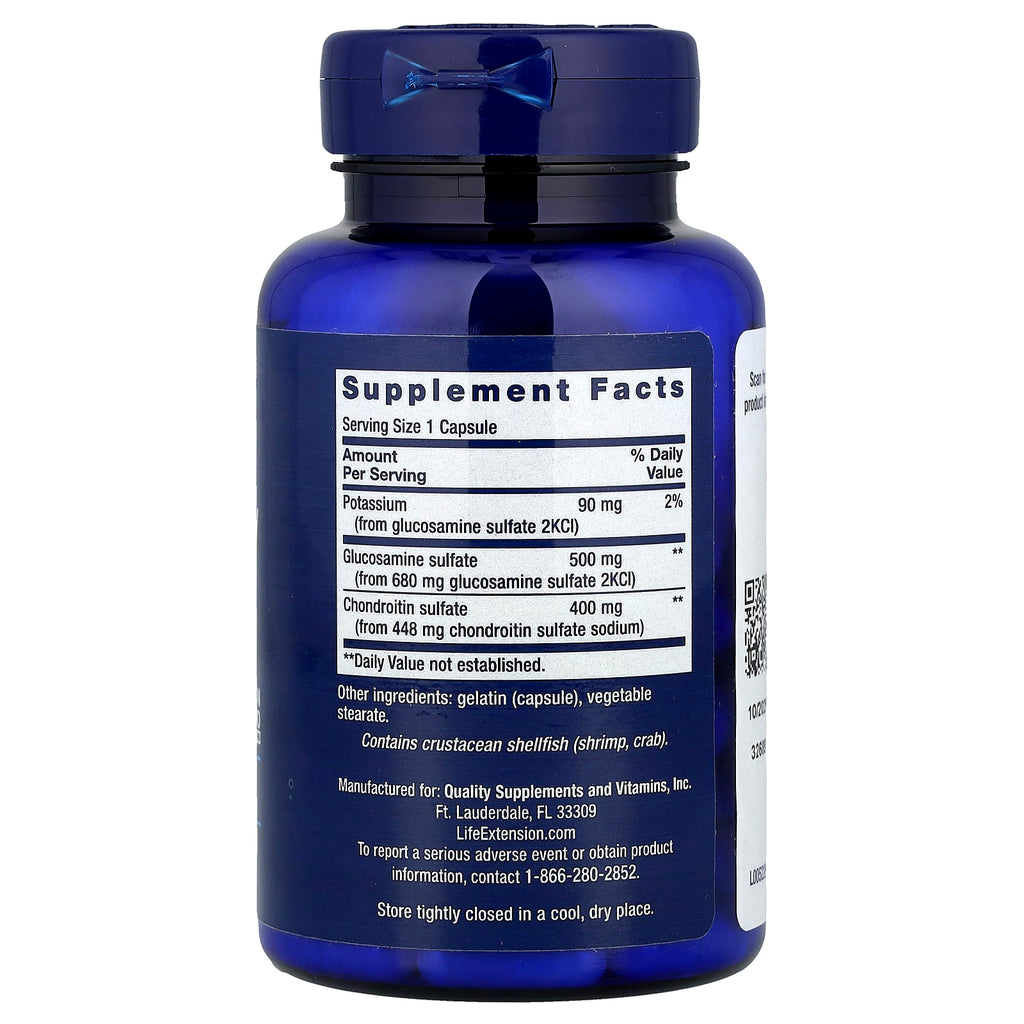Life Extension, Glucosamine/Chondroitin, 90 Capsules