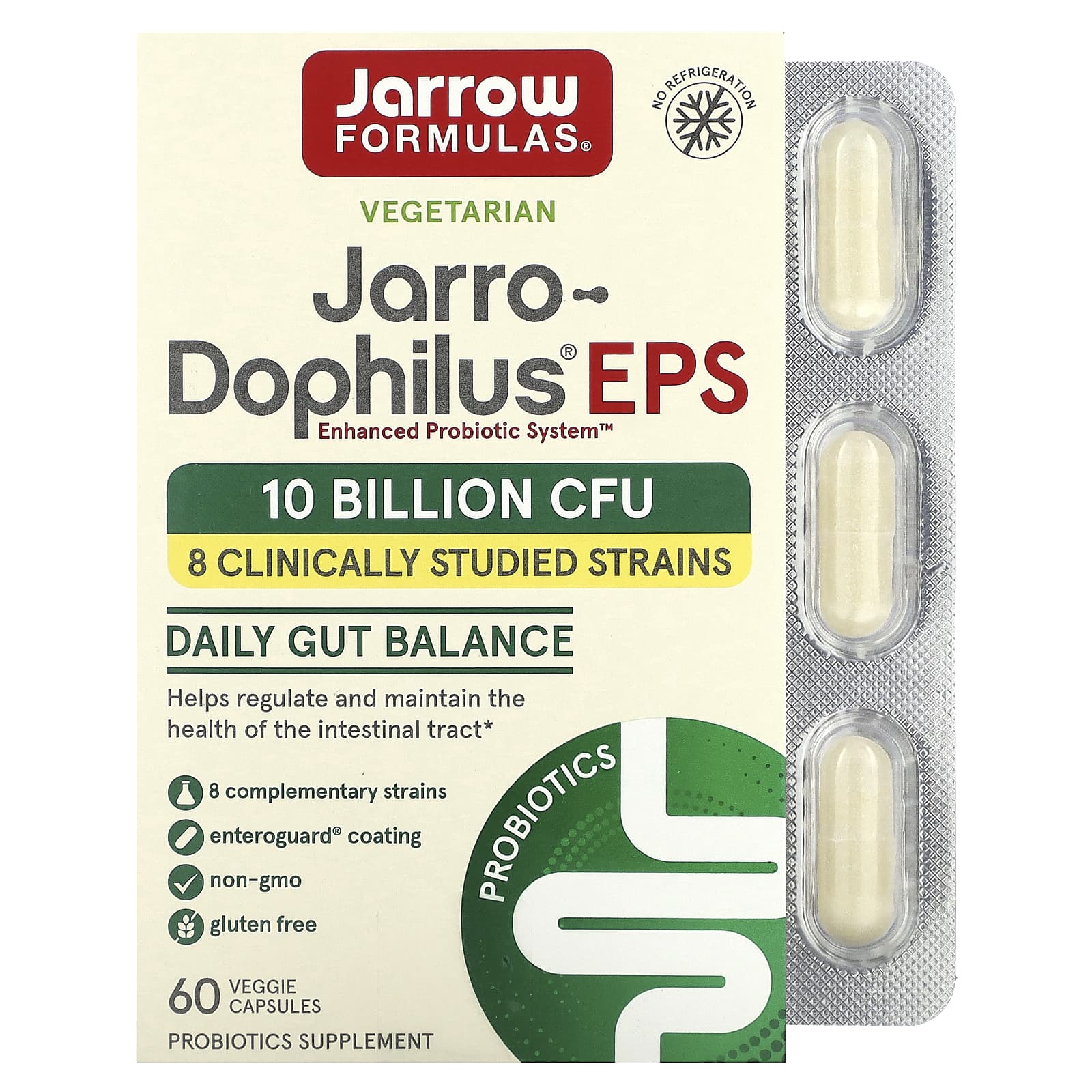 Jarrow Formulas, Jarro-Dophilus EPS, 60 Veggie Caps (5 Billion per Capsule)