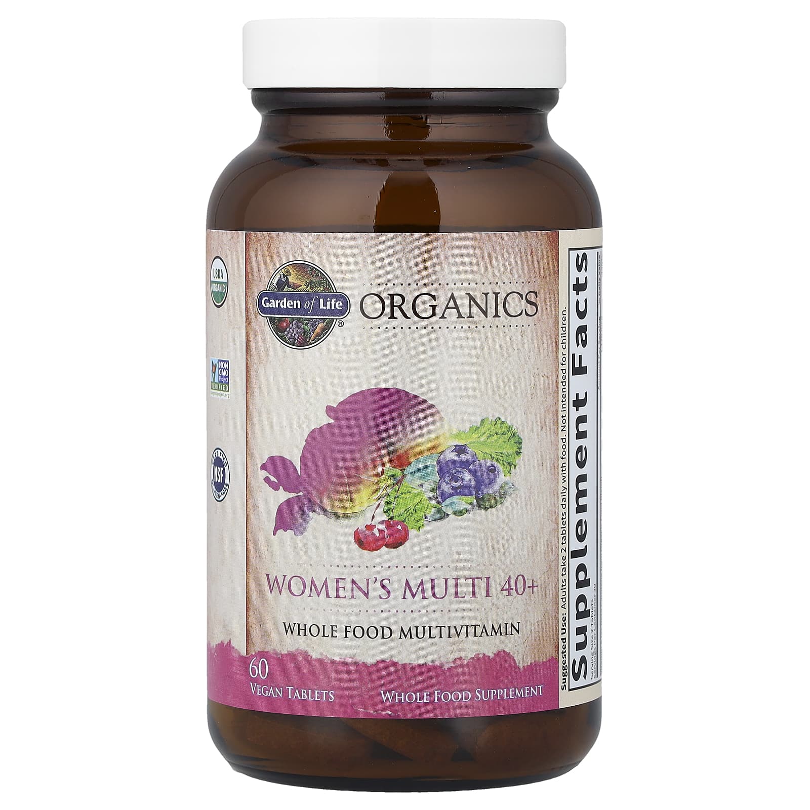 Garden of Life, Organics, Women's Multi 40+, 60 Vegan Tablets