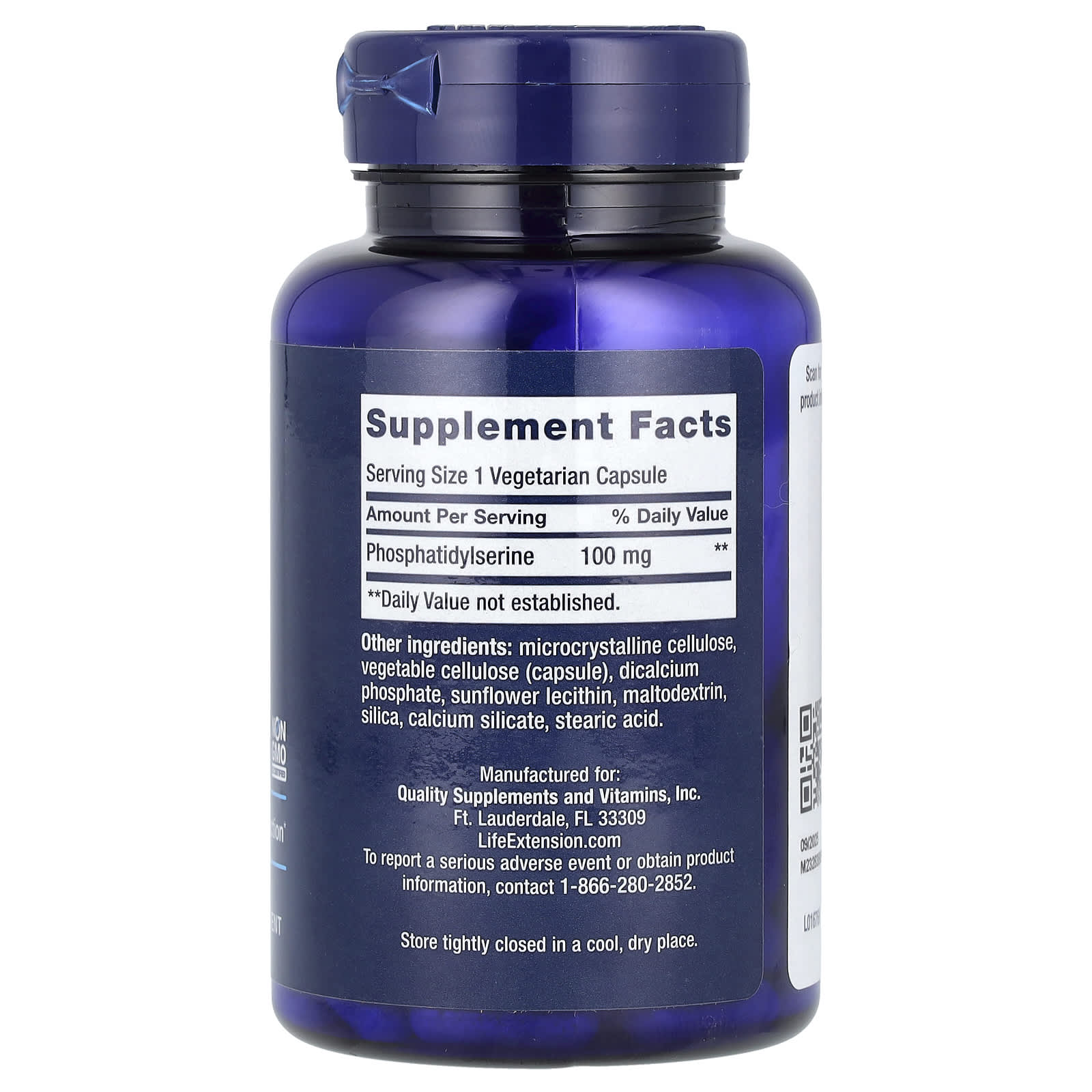 Life Extension, PS Caps, 100 mg, 100 Vegetarian Capsules