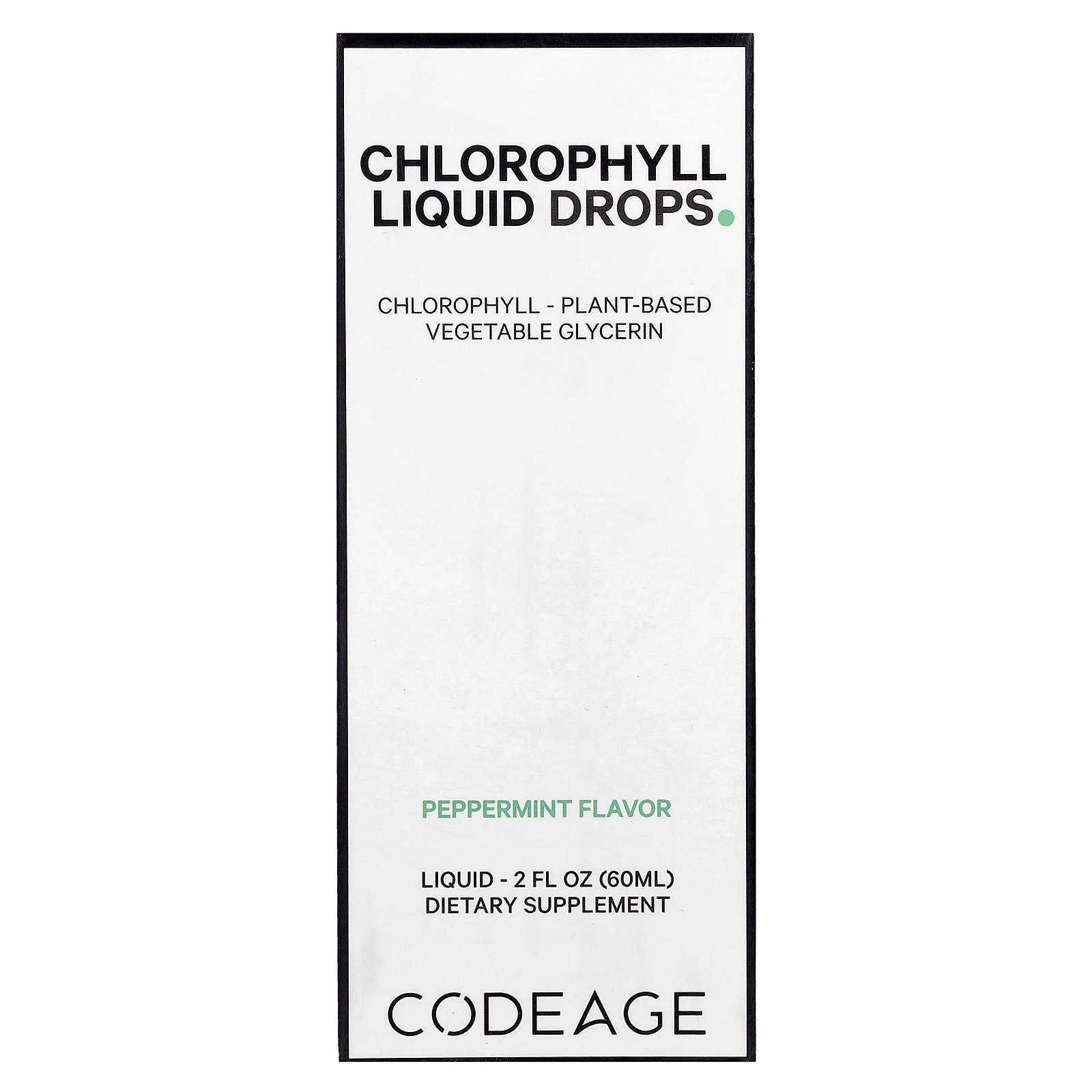 Codeage, Chlorophyll Liquid Drops, Peppermint, 2 fl oz (60 ml)