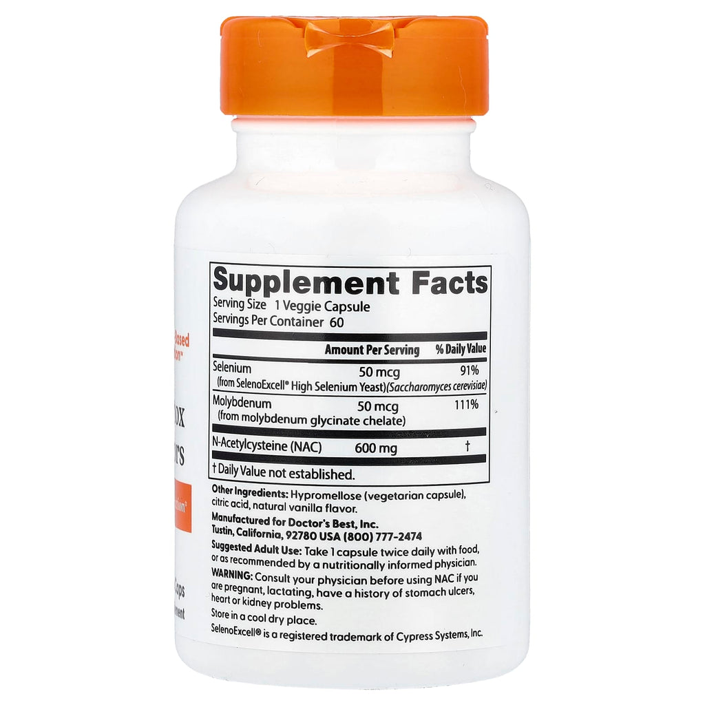 Doctor's Best, NAC Detox Regulators, 60 Veggie Caps