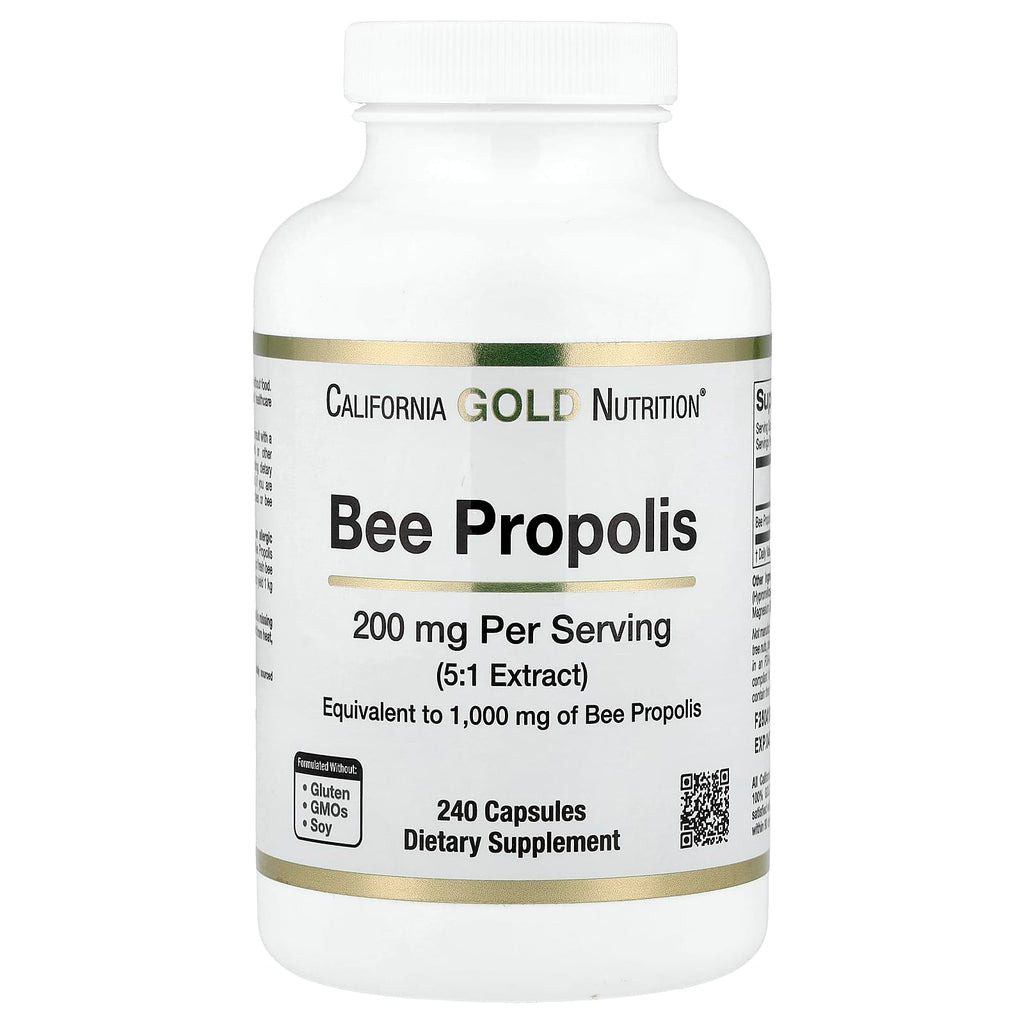 California Gold Nutrition, Bee Propolis, 1,000 mg, 240 Capsules