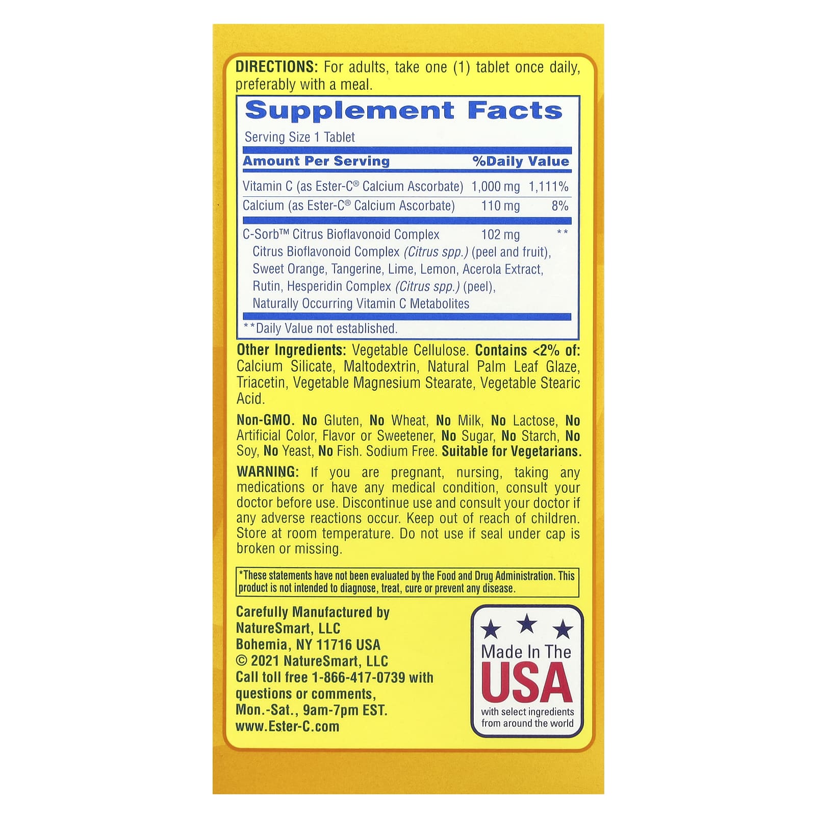 Nature's Bounty, Ester-C®, Maximum Strength, 1,000 mg, 120 Vegetarian Coated Tablets
