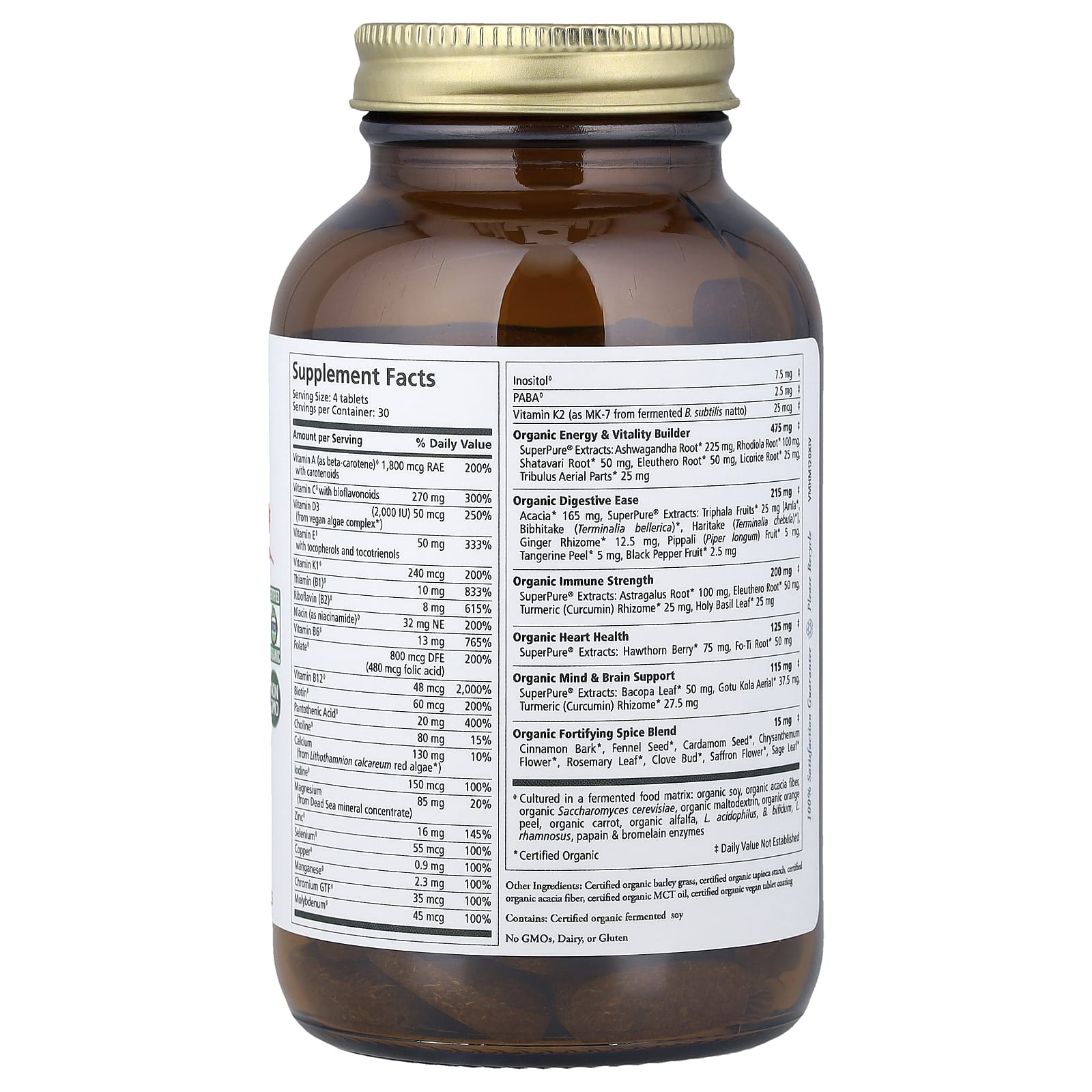 Pure Synergy, Vita-Min-Herb®, Men's Multivitamin, 120 Tablets