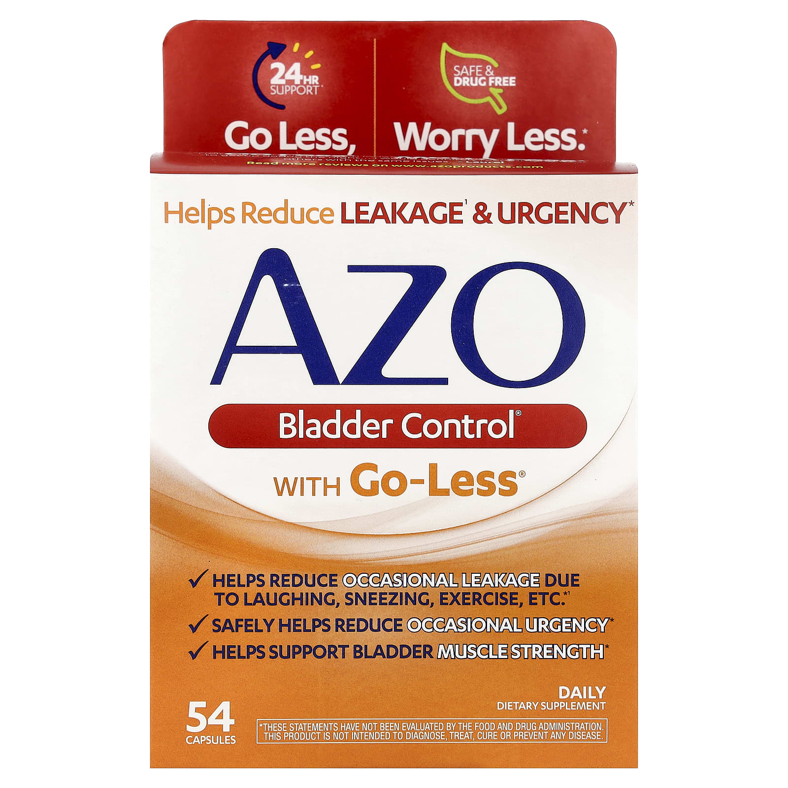 AZO, Bladder Control®, With Go-Less®, 54 Capsules