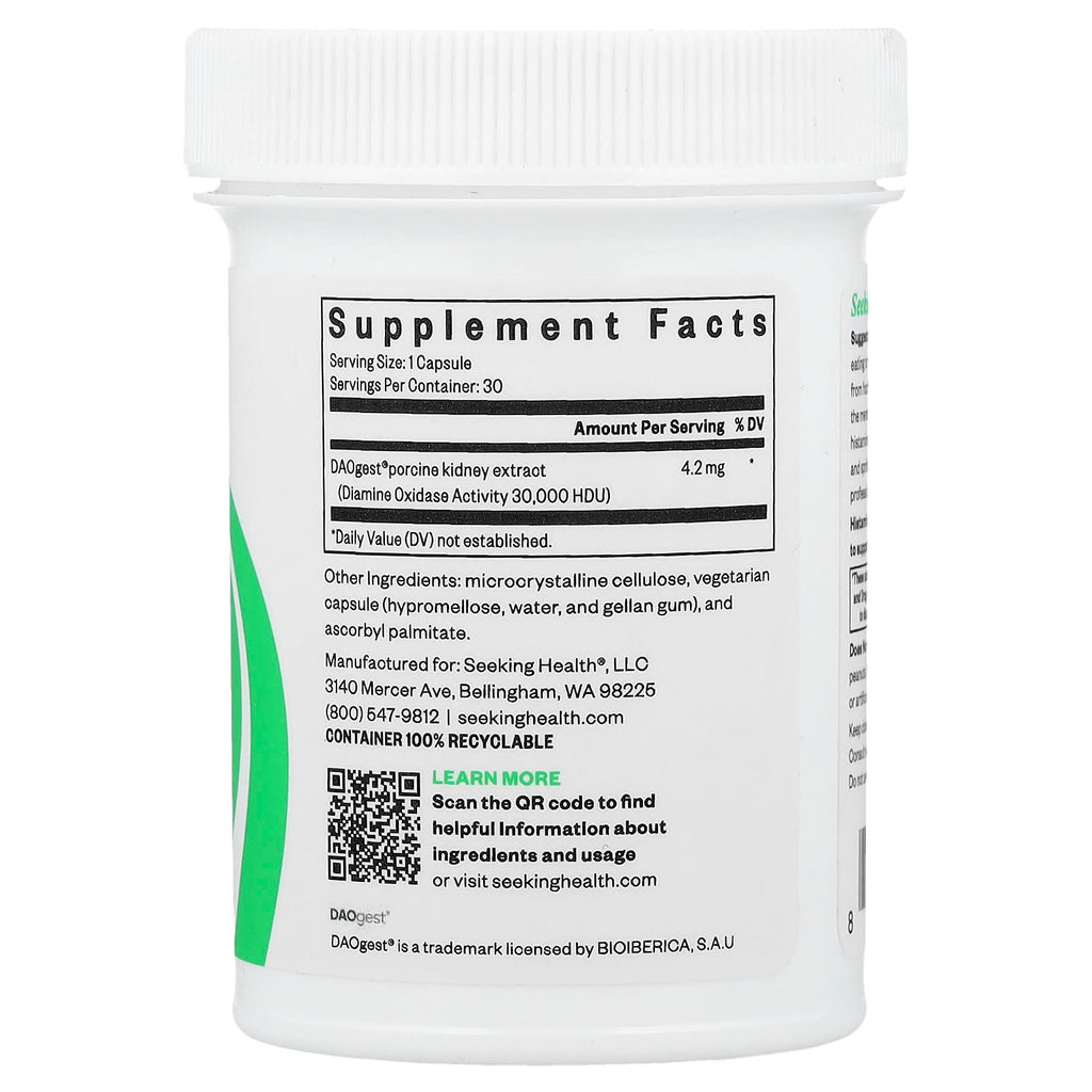 Seeking Health, Histamine Digest™, 30 Capsules (4.2 mg Per Capsule)