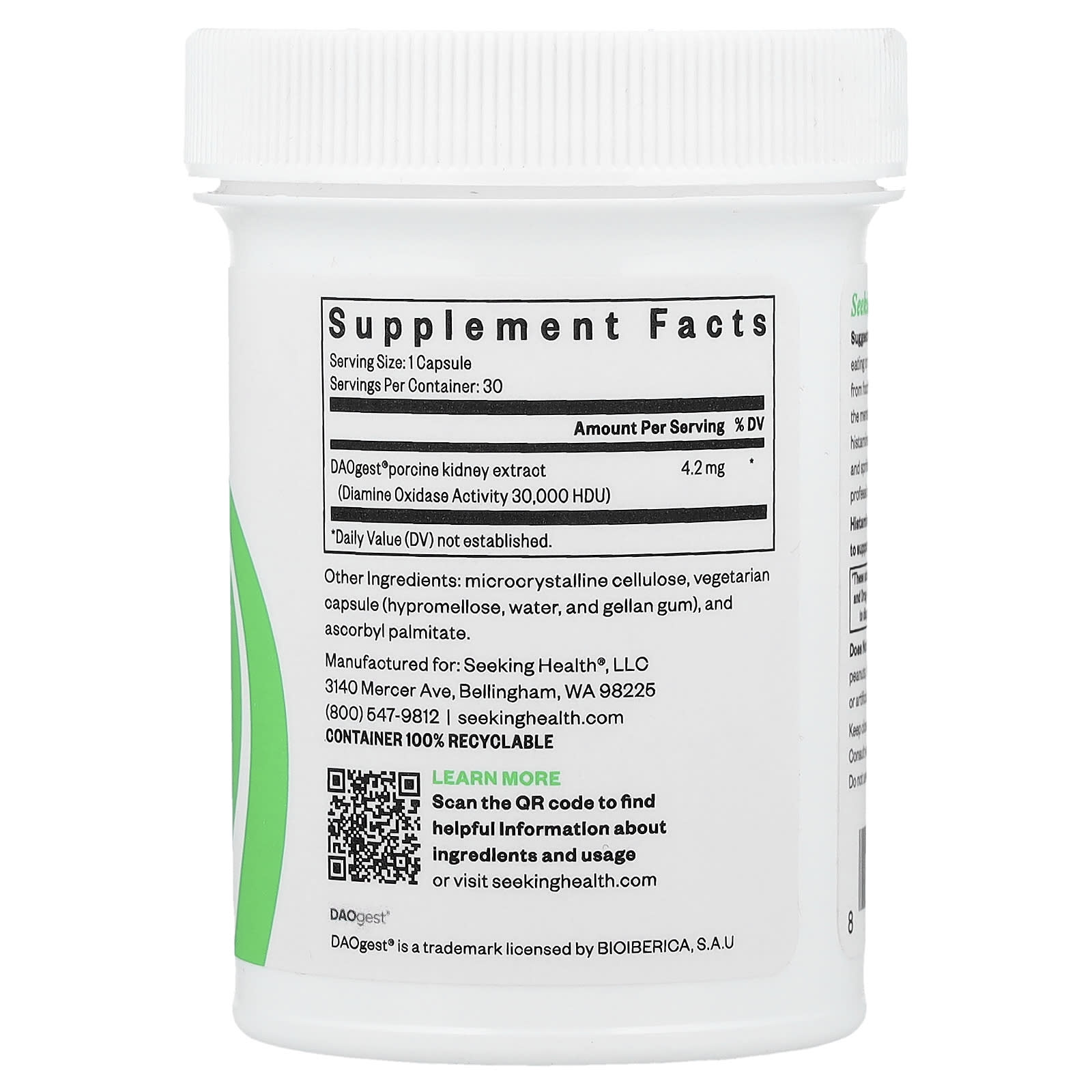 Seeking Health, Histamine Digest™, 30 Capsules (4.2 mg Per Capsule)