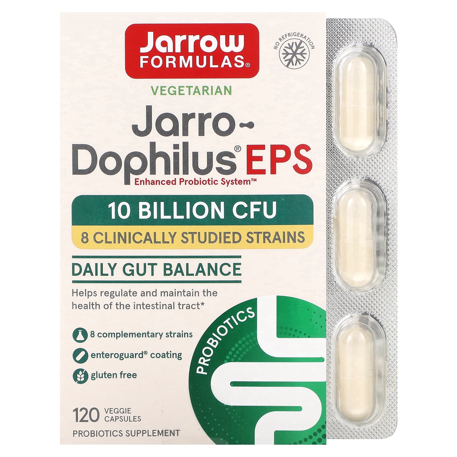 Jarrow Formulas, Jarro-Dophilus® EPS, 120 Veggie Caps (5 Billion per Capsule)