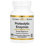 California Gold Nutrition, Proteolytic Enzymes with Fruit Derived Enzyme Blend, Rutin, Pancreatin Alternative Blend and Serratiopeptidase, 90 Delayed Release Veggie Capsules