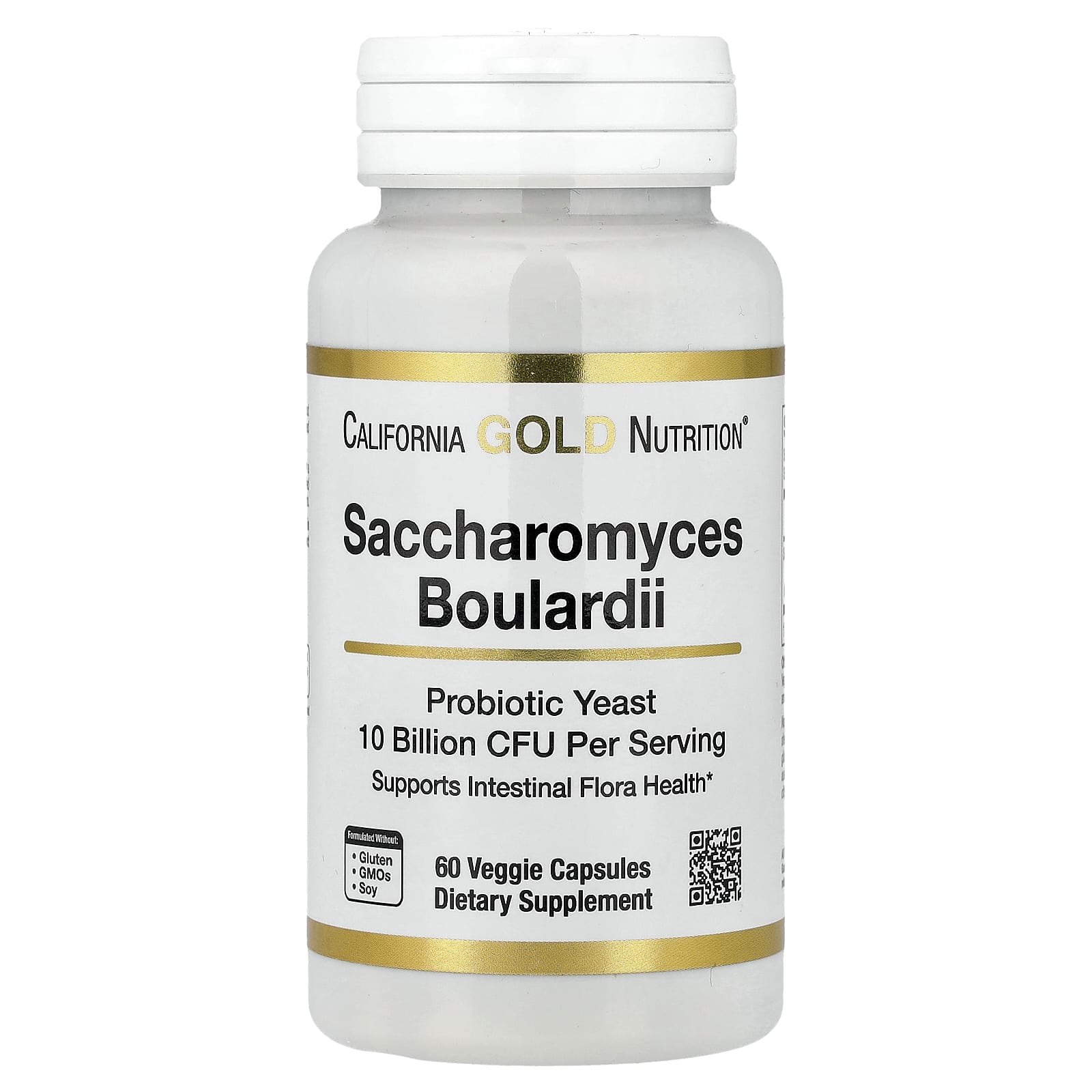 California Gold Nutrition, Saccharomyces Boulardii, 60 Veggie Capsules (5 Billion CFU per Capsule)