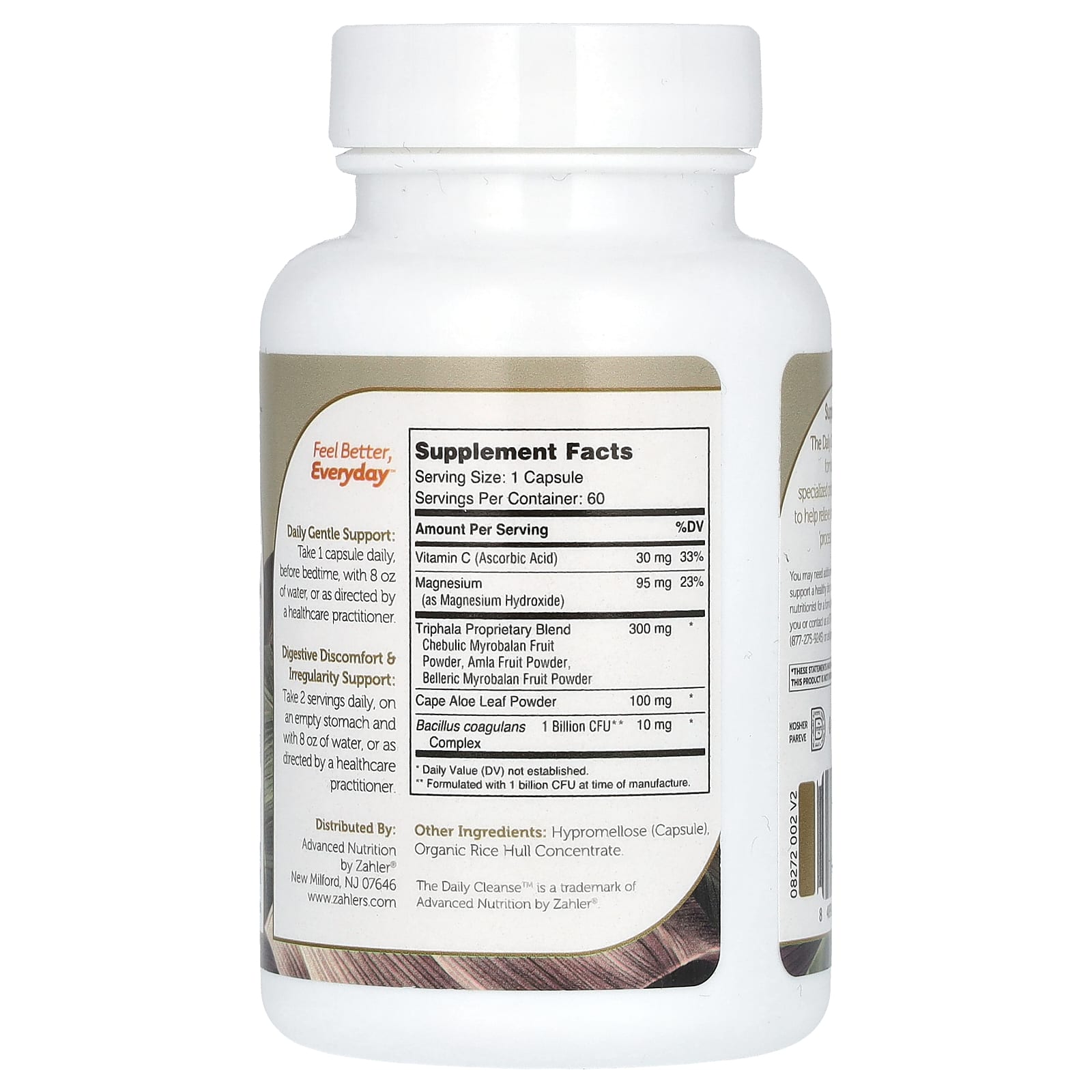 Zahler, The Daily Cleanse, 60 Capsules