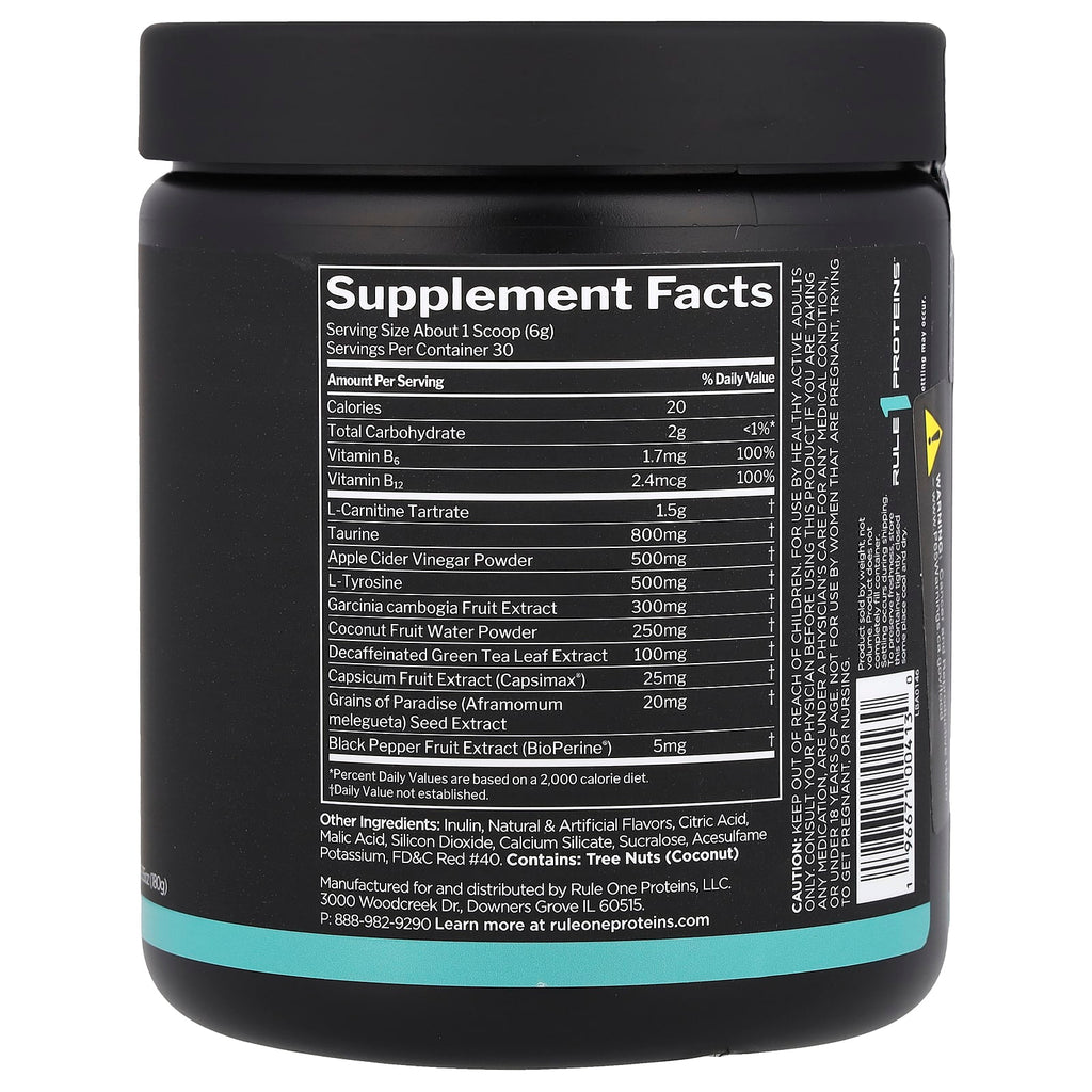 Rule One Proteins, Lean™, Non-Stim Weight Management, Guava Lemonade, 6.35 oz (180 g)