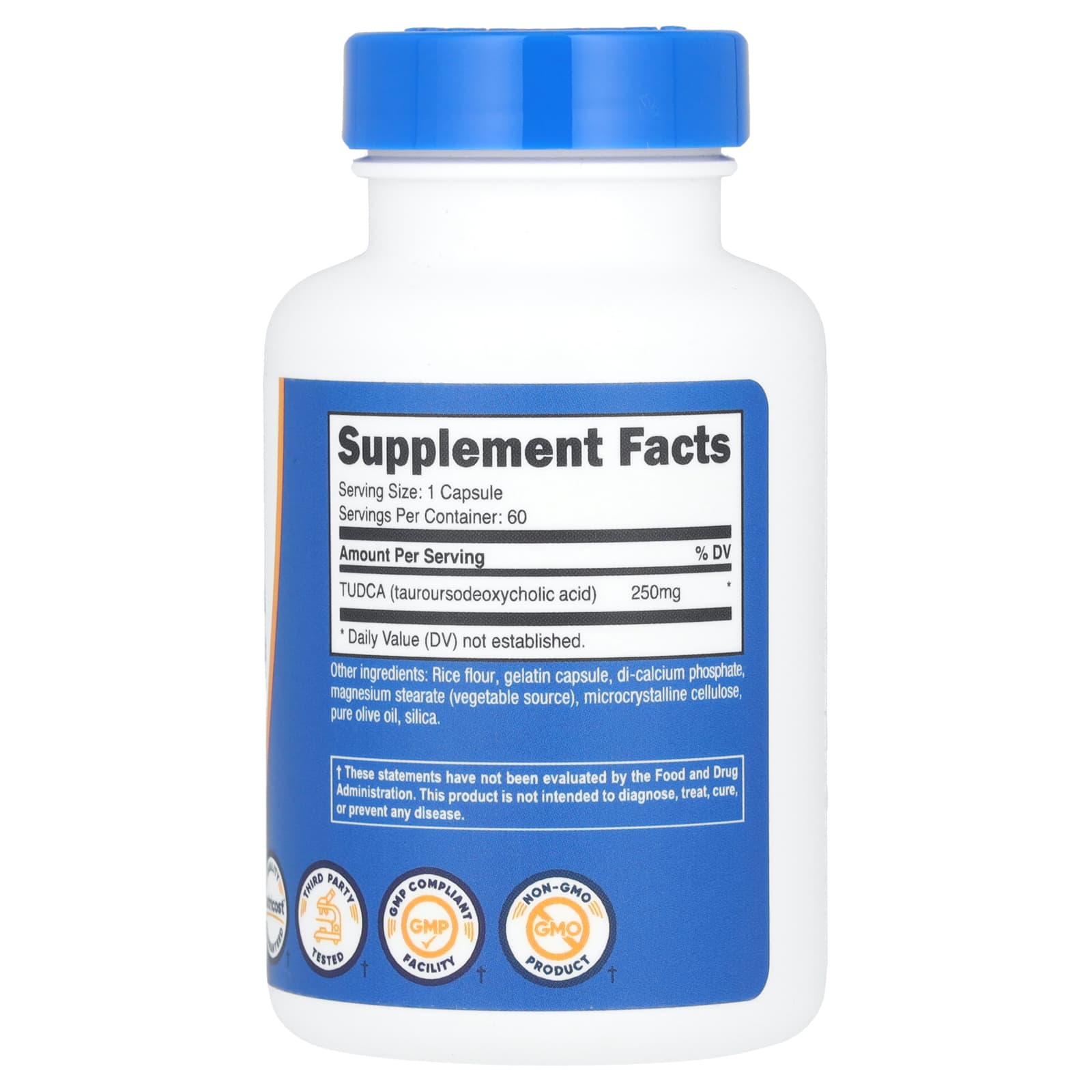 Nutricost, TUDCA, 250 mg, 60 Capsules