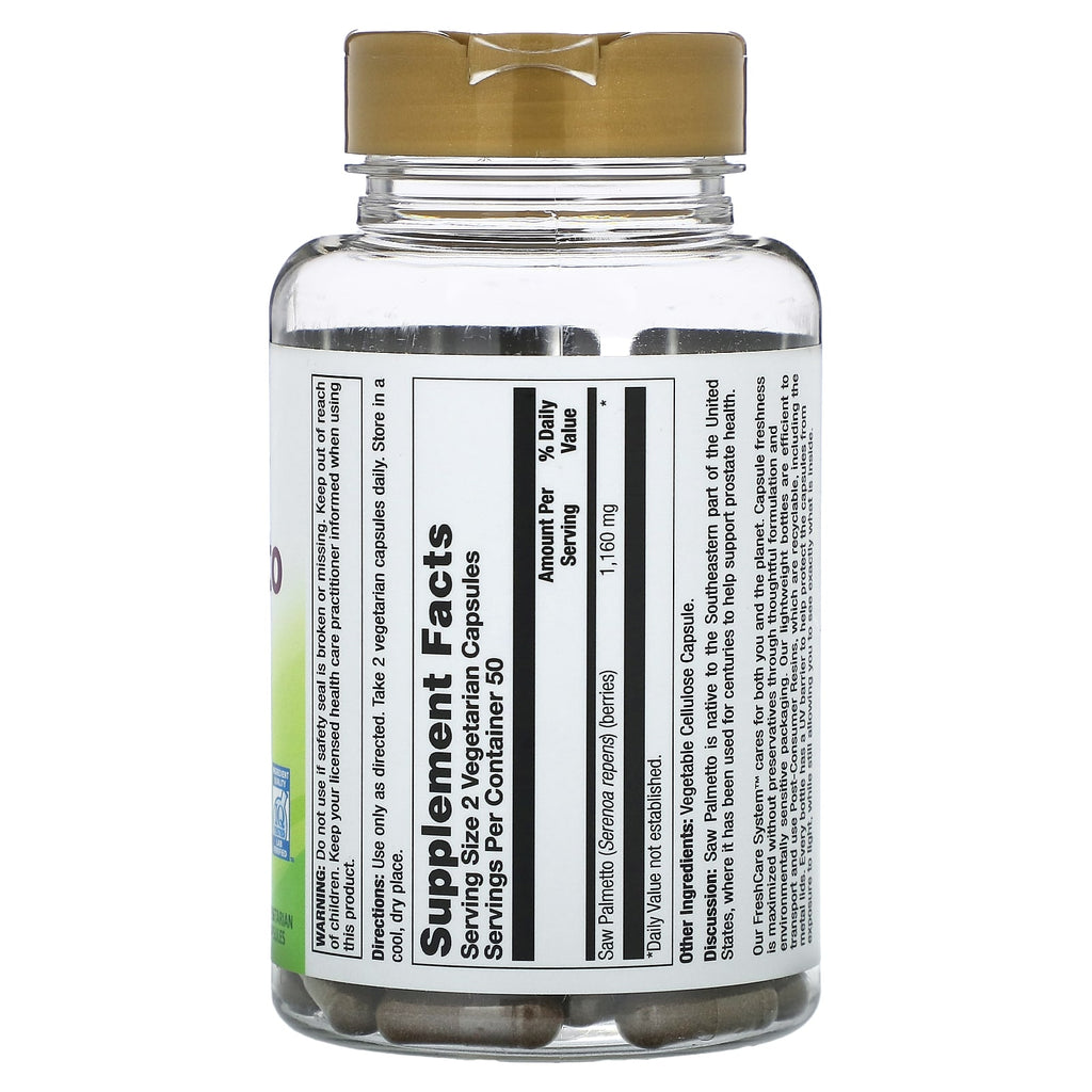 Nature's Life, Saw Palmetto Berries, 100 Vegetarian Capsules (580 mg per Capsule)